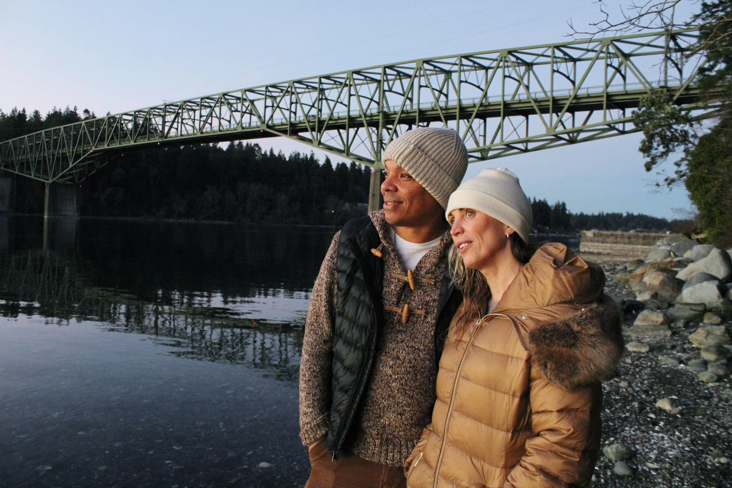 Cheo Solder and Andrea Fredricks are the founders of Atrium Club, as they look on at Agape Pass.