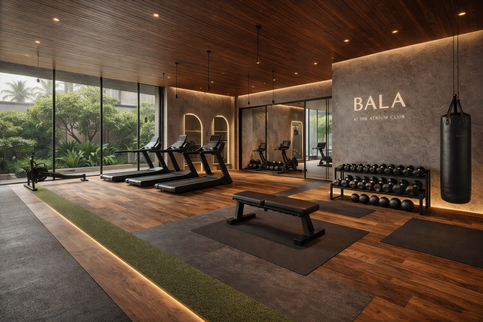 Bala strength and conditioning studio at Atrium Club featuring functional fitness equipment