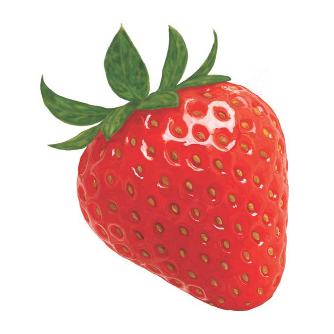 Strawberry Print by Shan Olesa