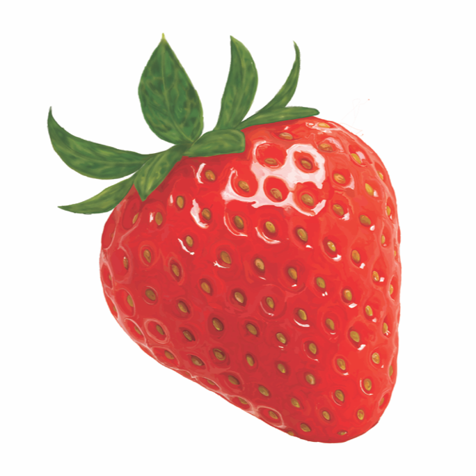 Strawberry Print by Shan Olesa
