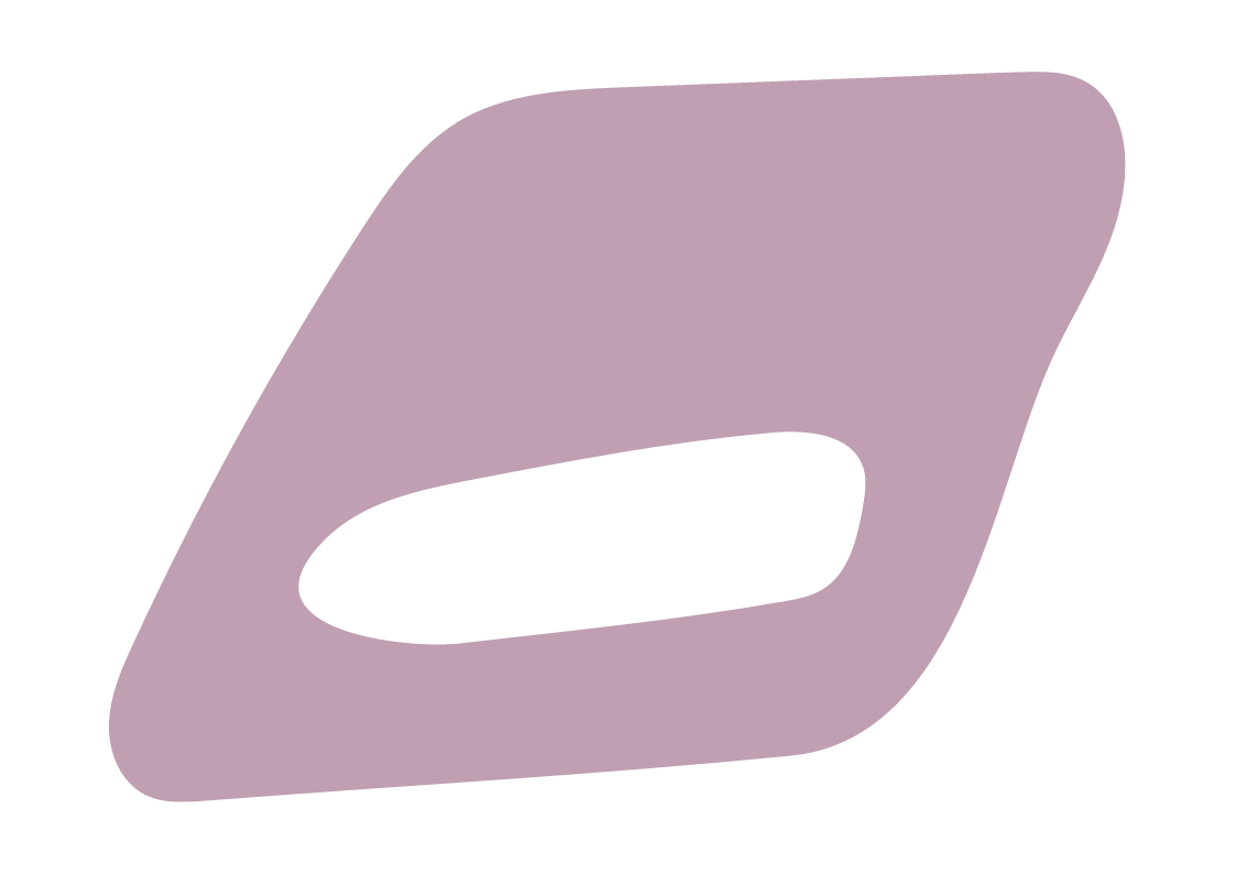 Illustration of a purple envelope with a black oval opening.