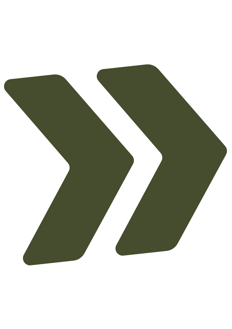 Two green arrows pointing to the right, stacked vertically, on a black background.