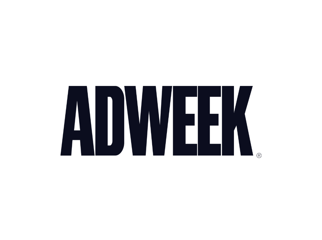 Adweek logo in bold black letters on a white background.