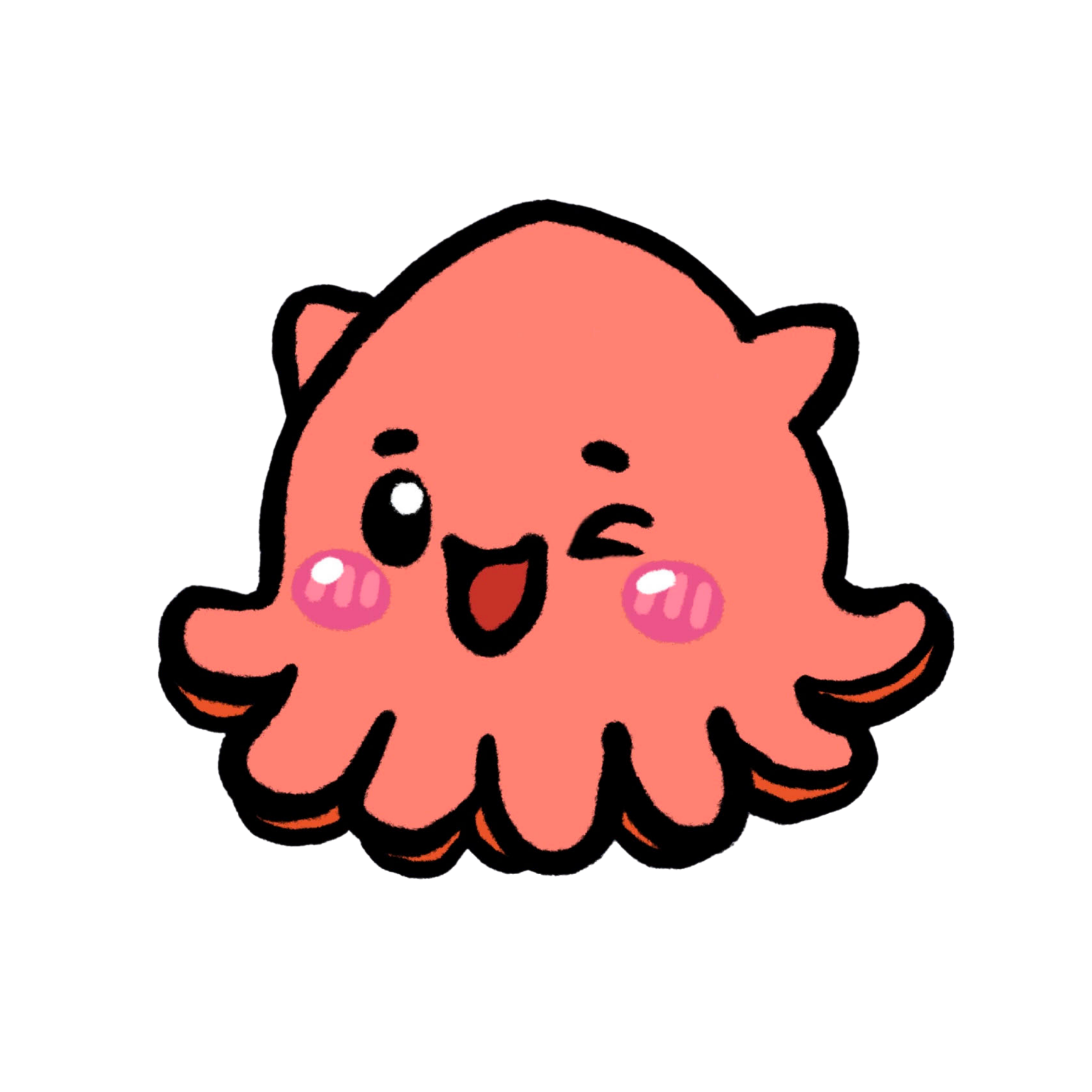 Chibi mascot for Chibi Tings. Squidapuss is the type of creature. Chibi is at the claw machine store all the time and host events at the clawcade, Chibi Tings.