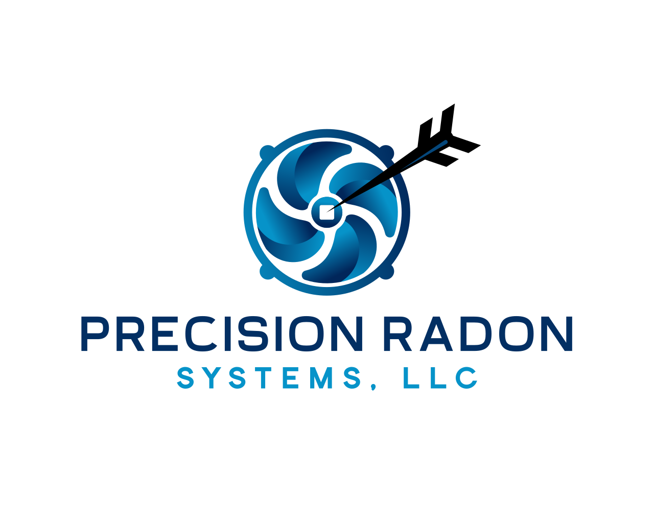 Logo with a blue spiral and a black dart hitting the center, accompanied by the text "The Cincinnati Enquirer" in bold blue letters.