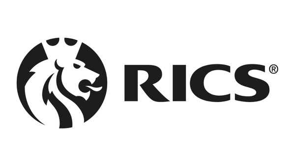 RICS logo featuring a stylized lion's head in a circle next to the word 'RICS'.