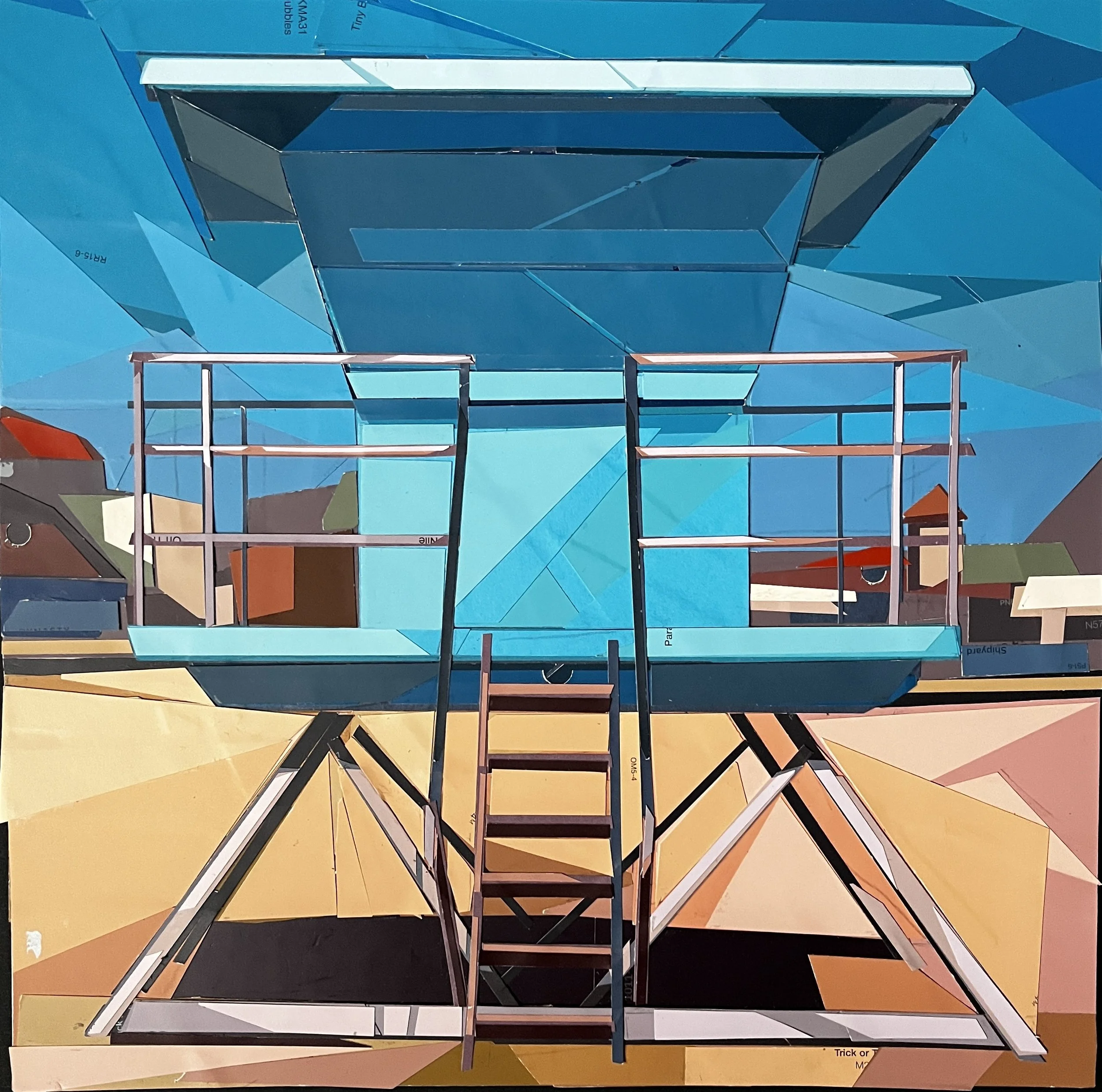 "Santa Cruz Sentinel"
12"x12"
paint chip collage
2026