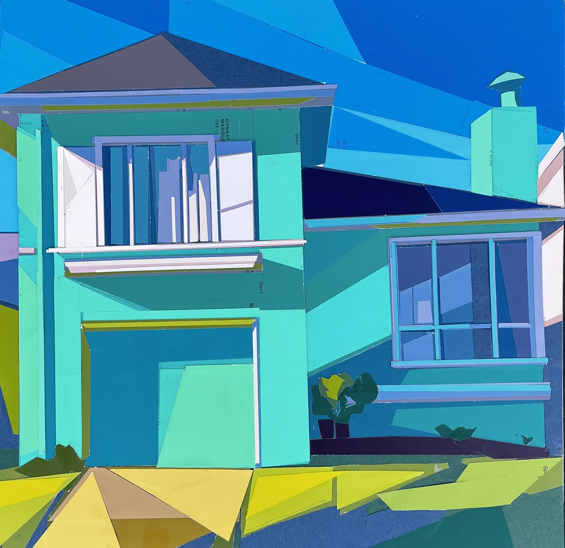 "Daly City Doelger (teal)"
12"x12"
paint chip collage
2026