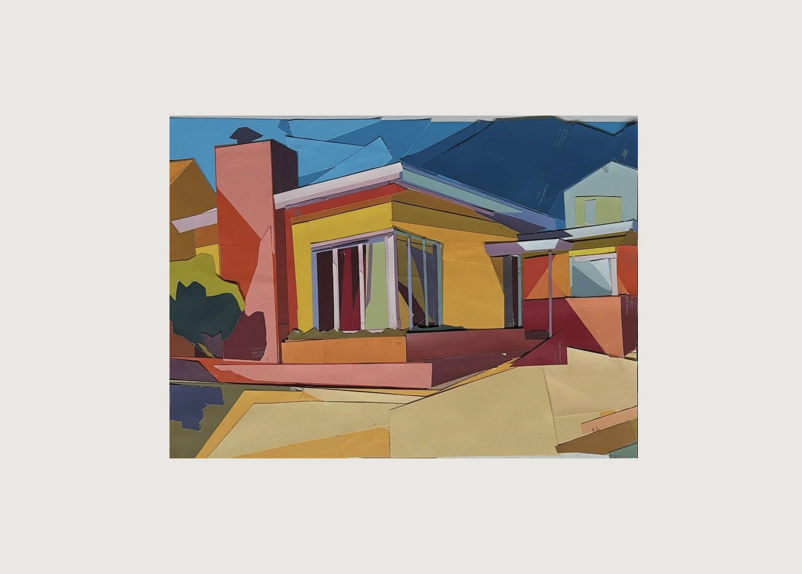 Daly City Doelger (Yellow #1),
12"x14",
Paint chip collage
2025
