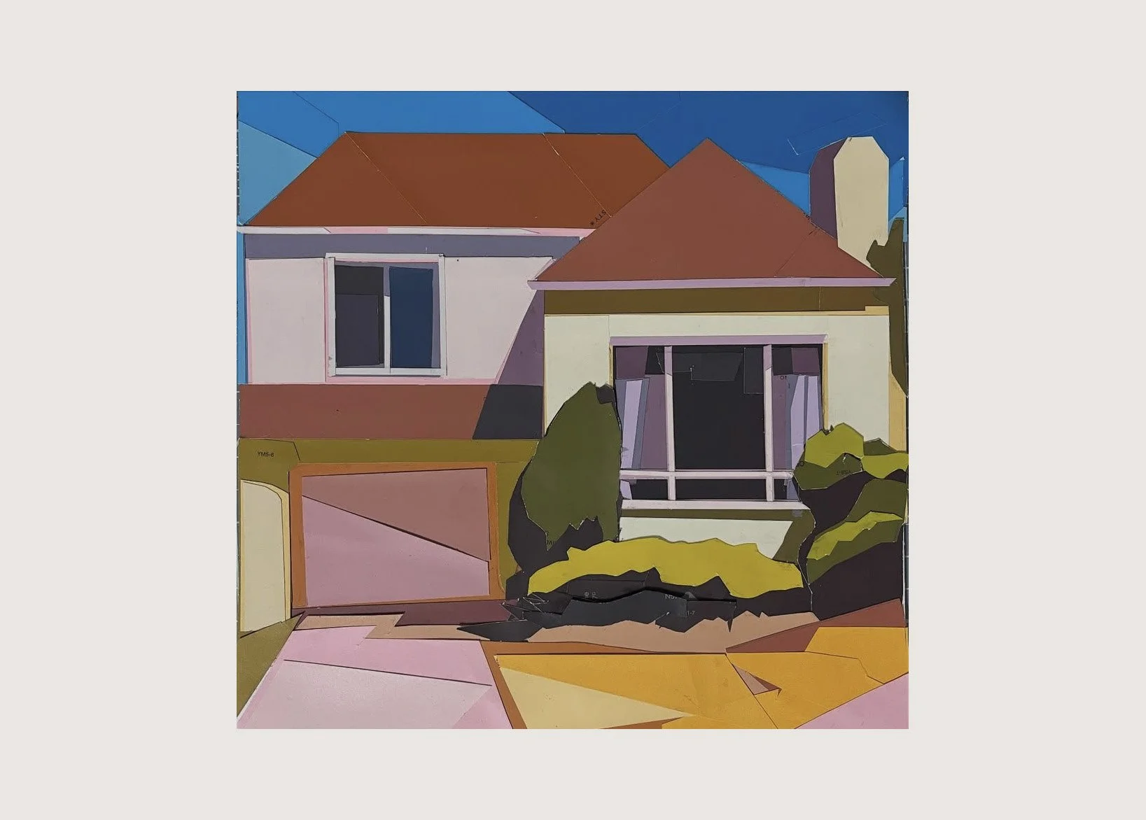 Daly City Doelger (Yellow #2),
12"x12",
Paint chip collage
2025