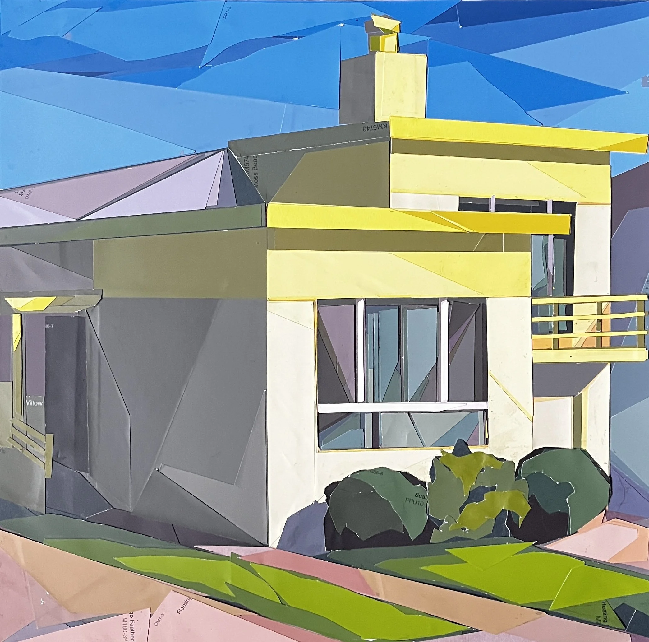 "Daly City Doelger (yellow on yellow)"
12"x12"
paint chip collage
2026