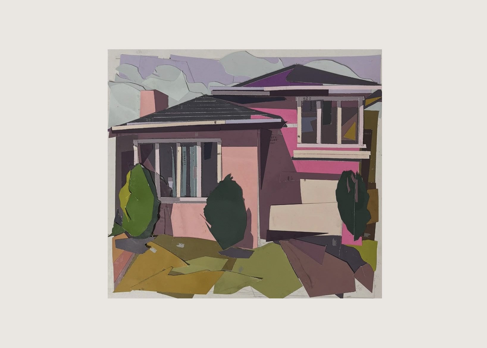 Daly City Doelger (Pink #2),
12"x12",
Paint chip collage
2025 (Sold)