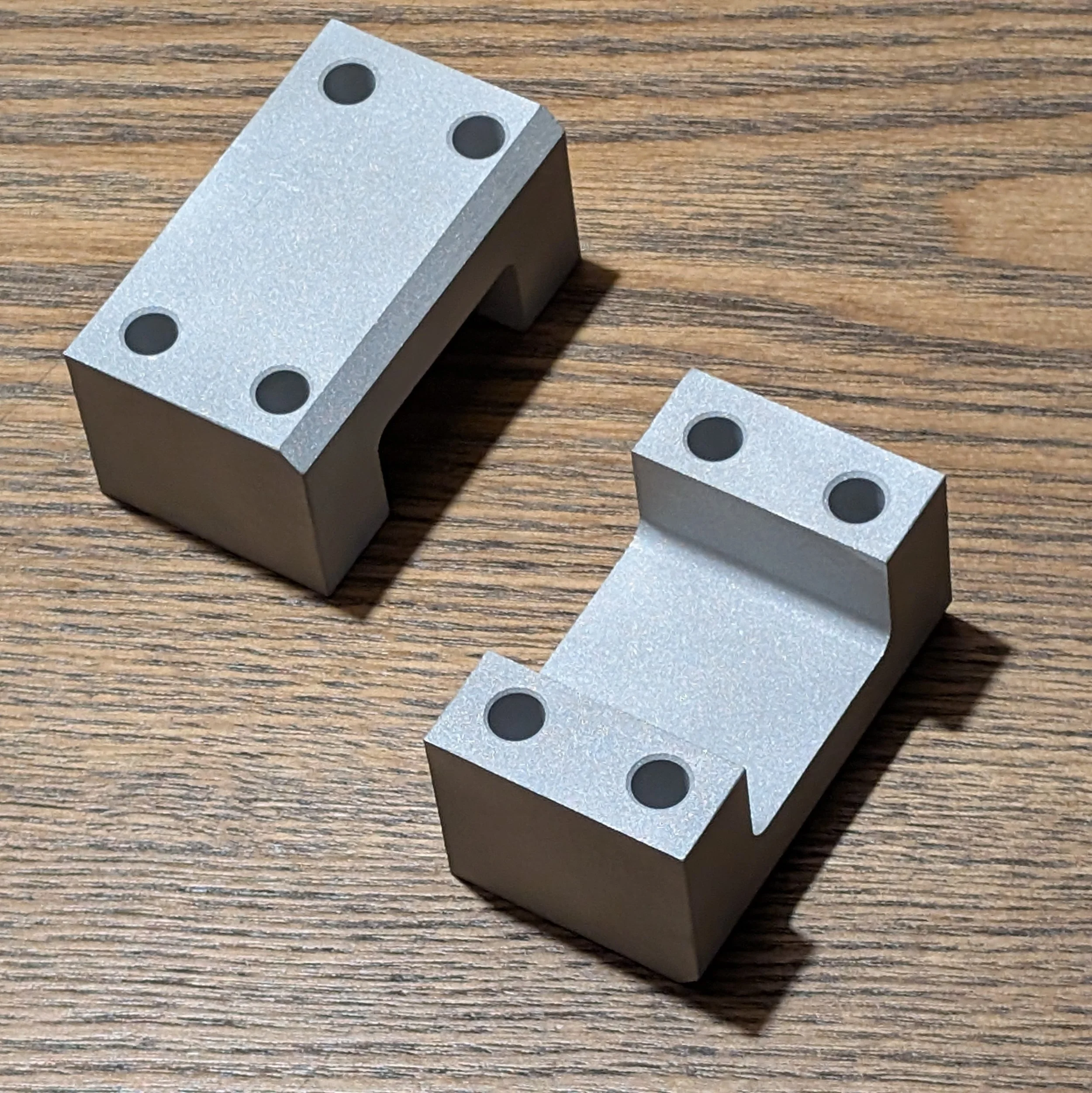 CNC machined from billet aluminum, then tumble deburred for a uniform finish and smooth edge break.