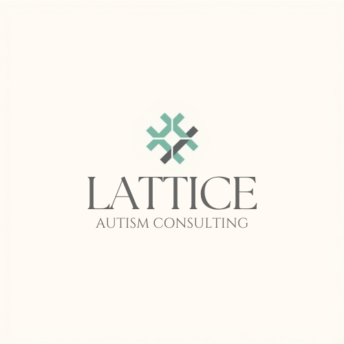 Lattice Autism Consulting logo with a geometric symbol above the company name.