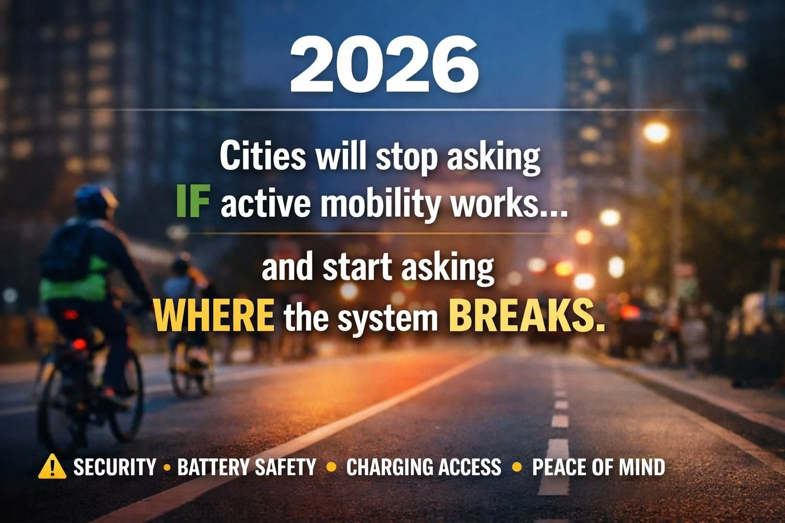 2026 won’t be about convincing people to bike
