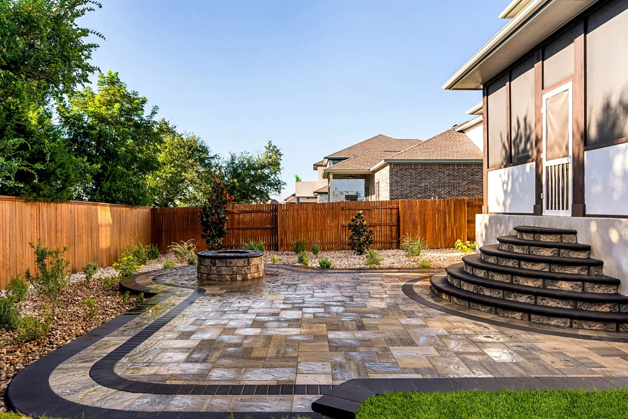 Texan landscaping is like most other landscaping; it just usually requires more water–but when you plant in fall, you don’t have to worry about it.