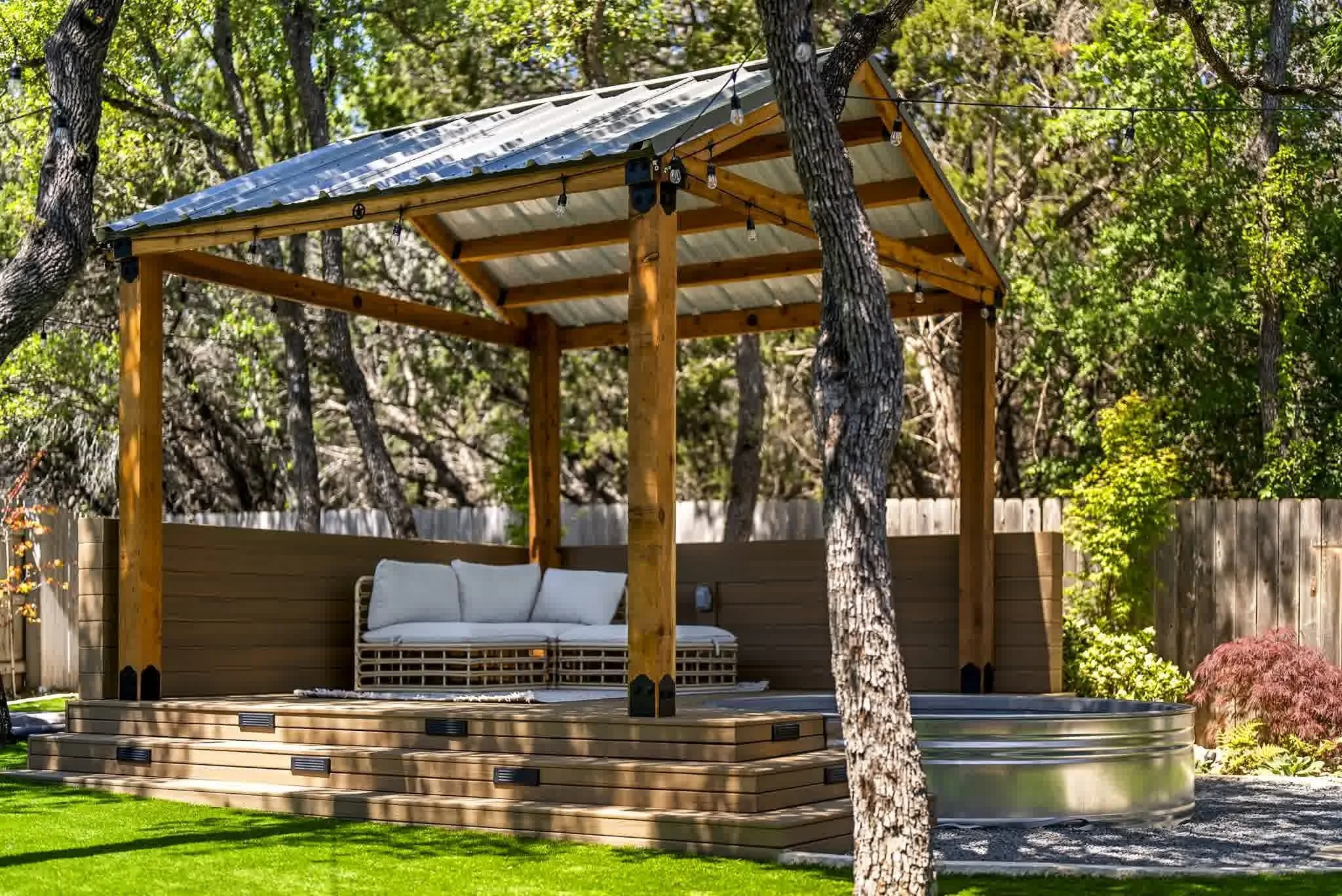 A beautiful outdoor living area.