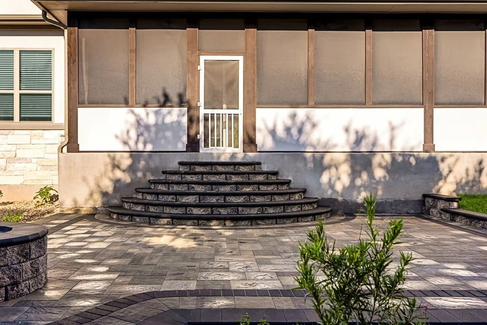 Another view of a professionally installed paver patio.