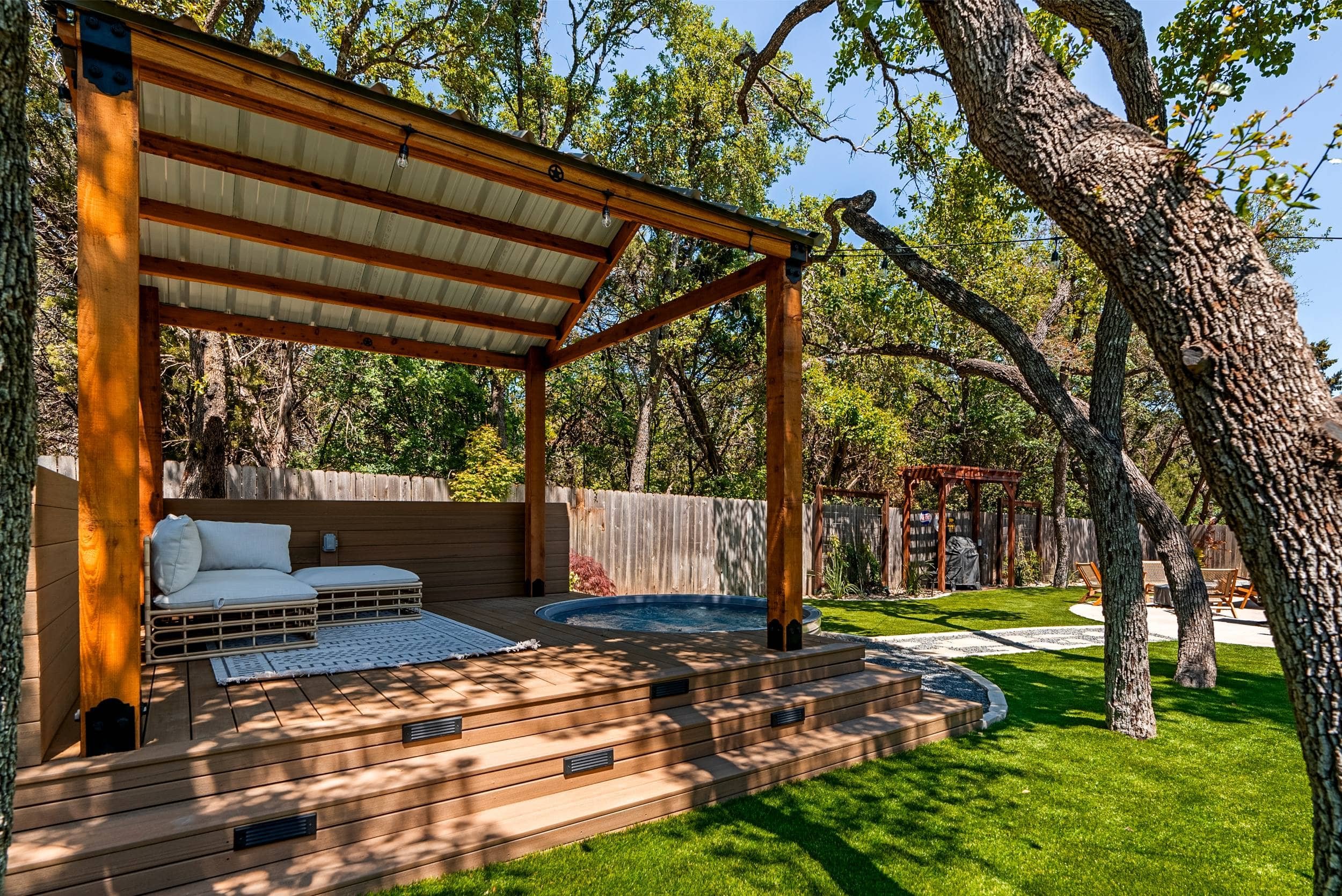 Deck Contractors Constructing a Durable Backyard Deck in Round Rock, TX