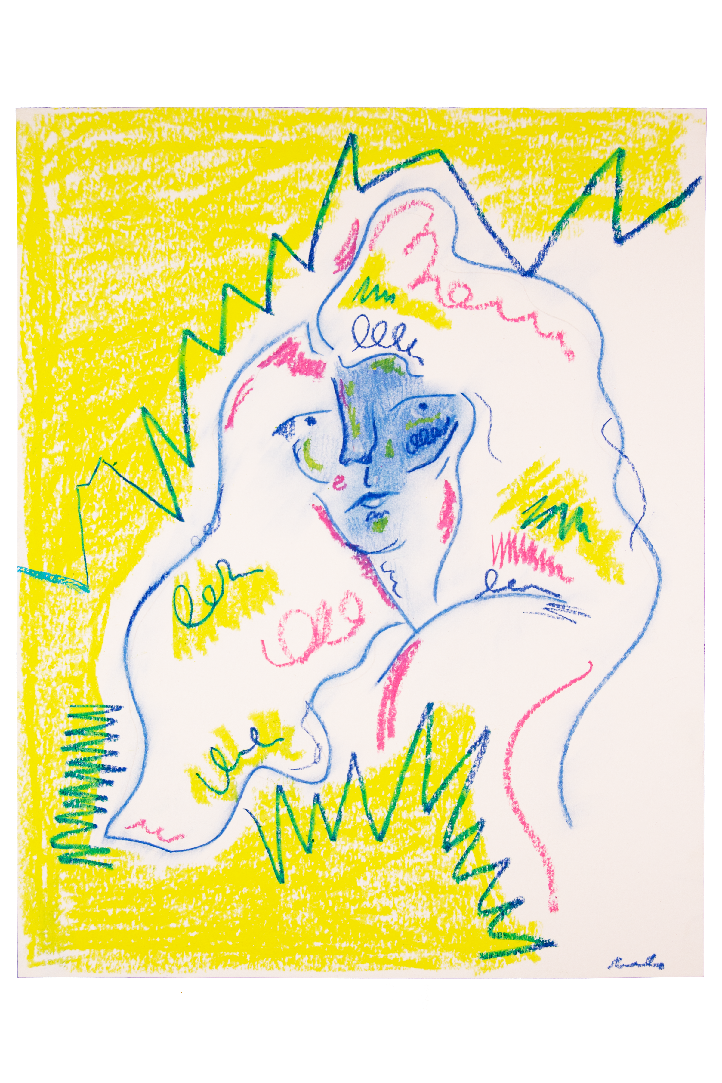 "That's All," 2025, 11x14 Pastel/Pencil on Paper