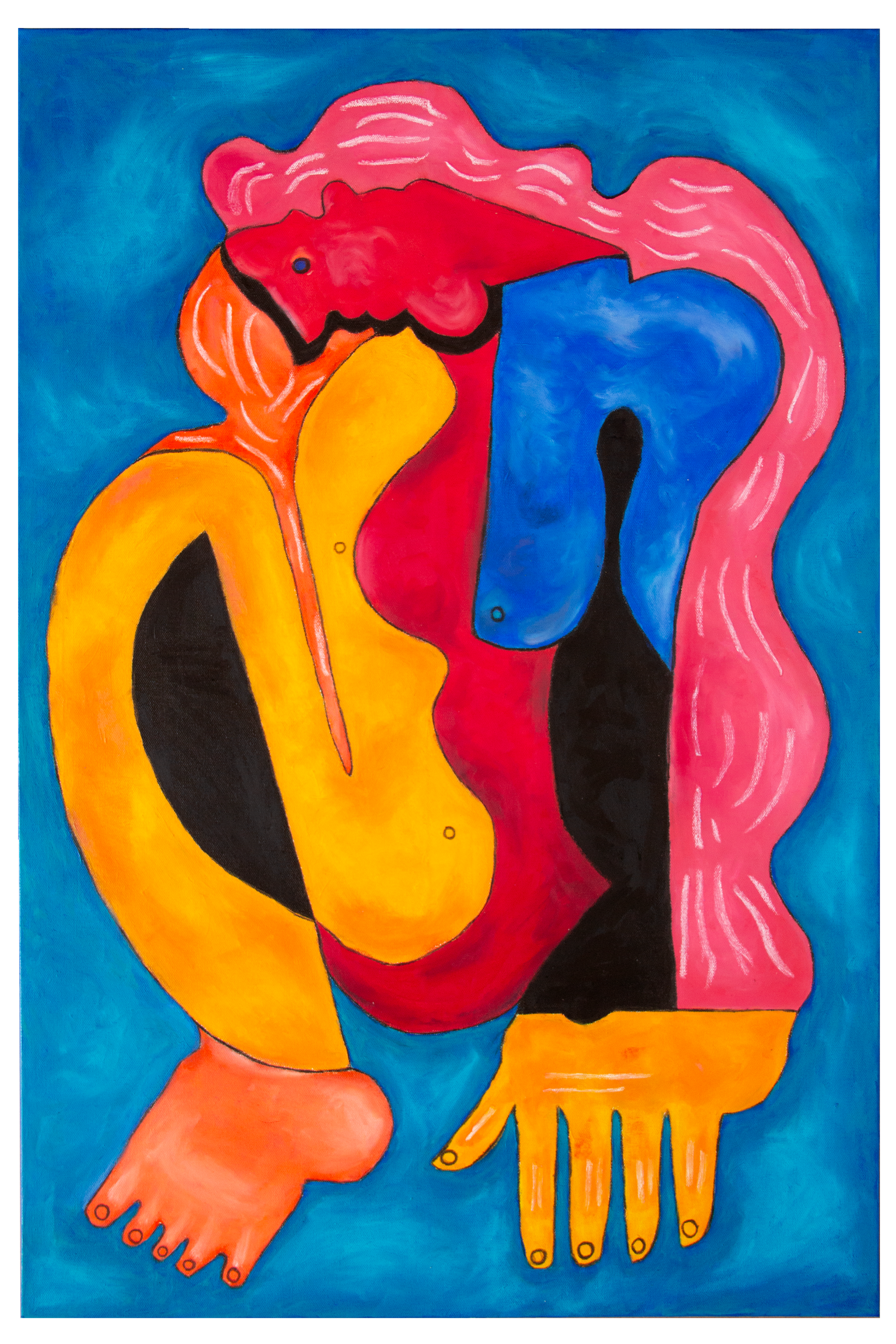 "A Real Person," 24x36 Acrylic/Pastel on Canvas