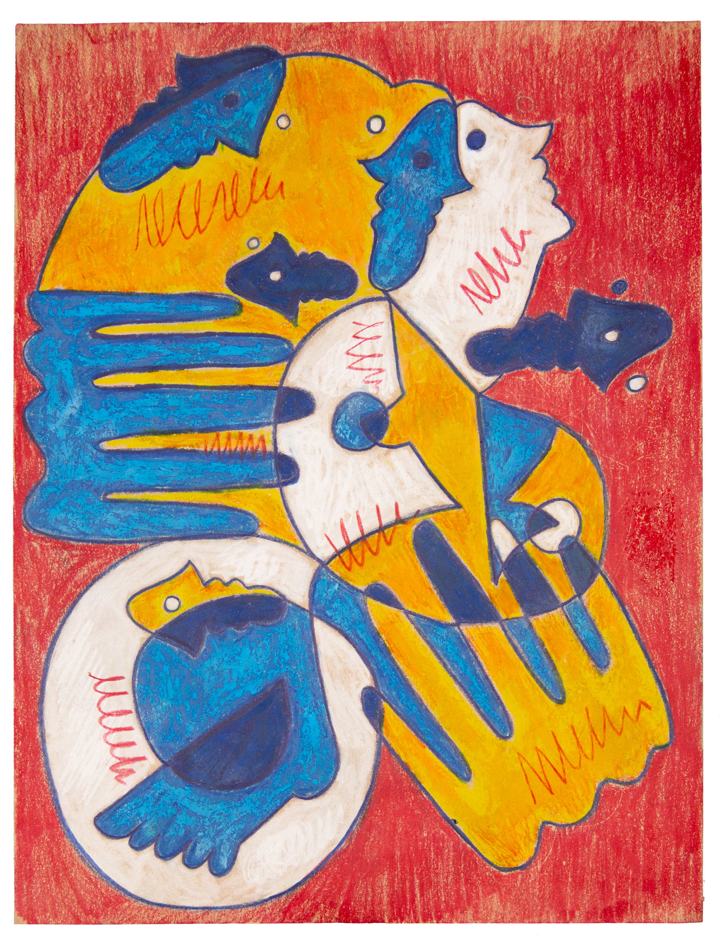 "Americana II," 8x12 Pencil/Pastel on Paper