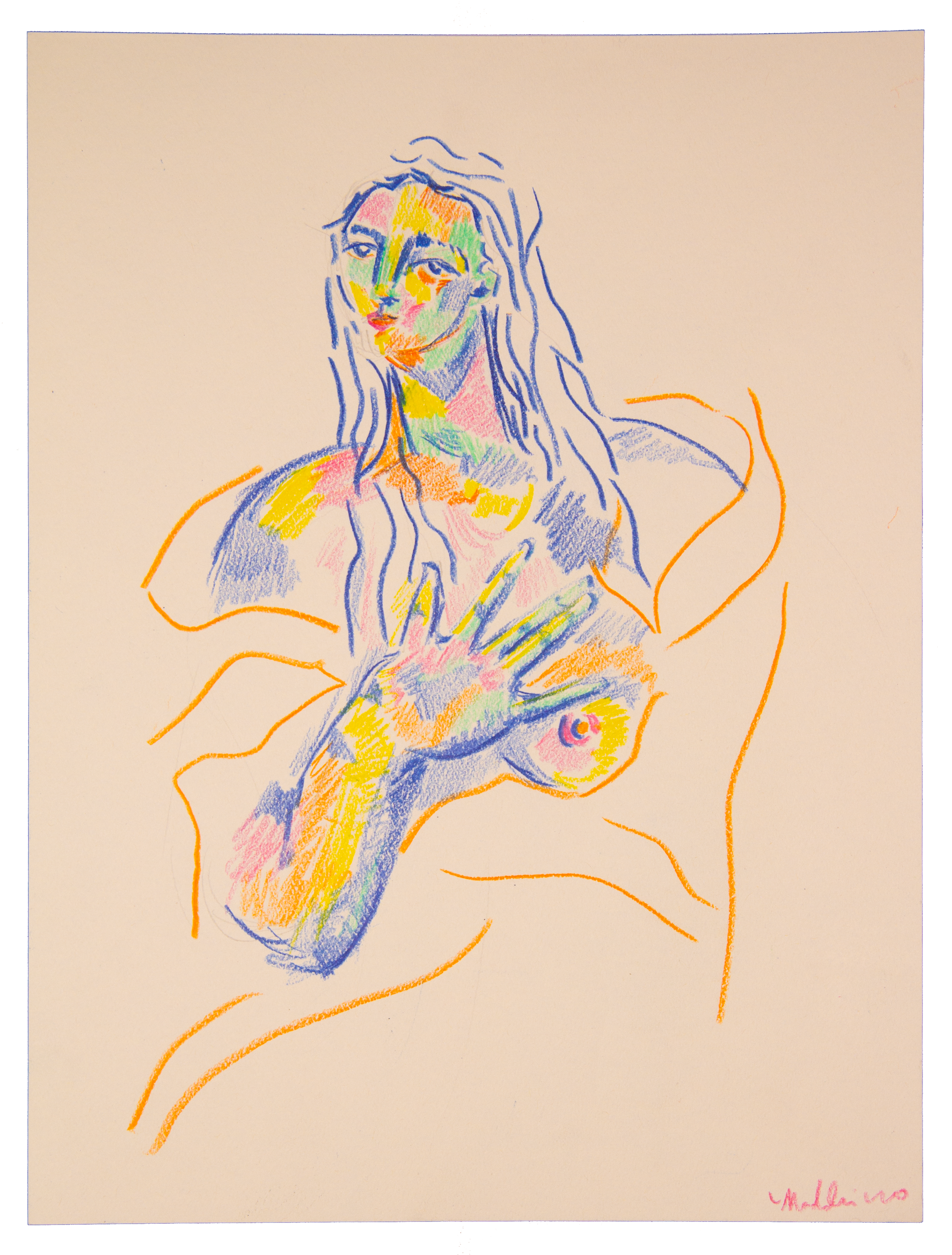 "Lover I," 8x12 Pencil on Paper