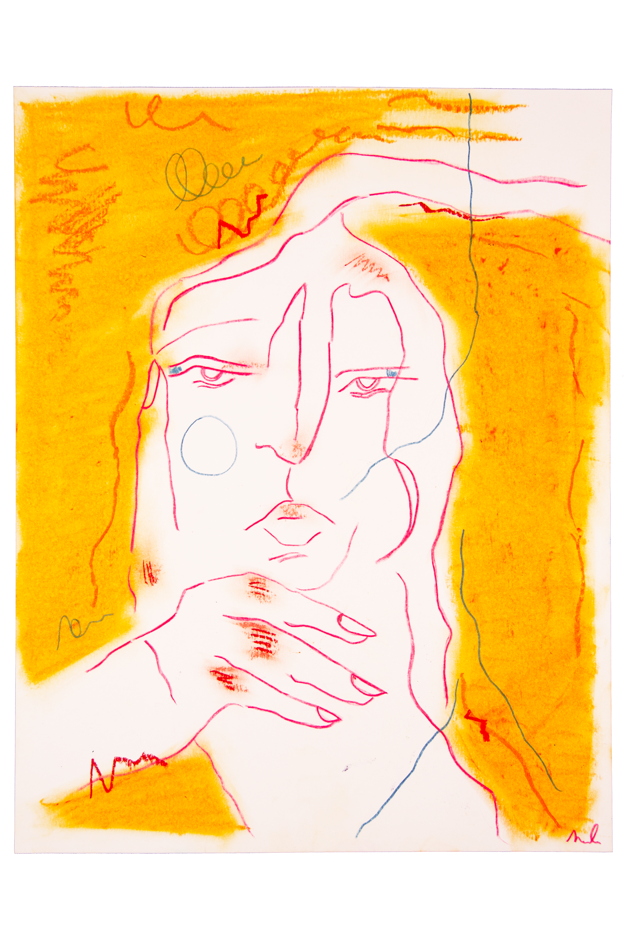 "Cactus Tree," 2025, 11x14 Pastel on Paper