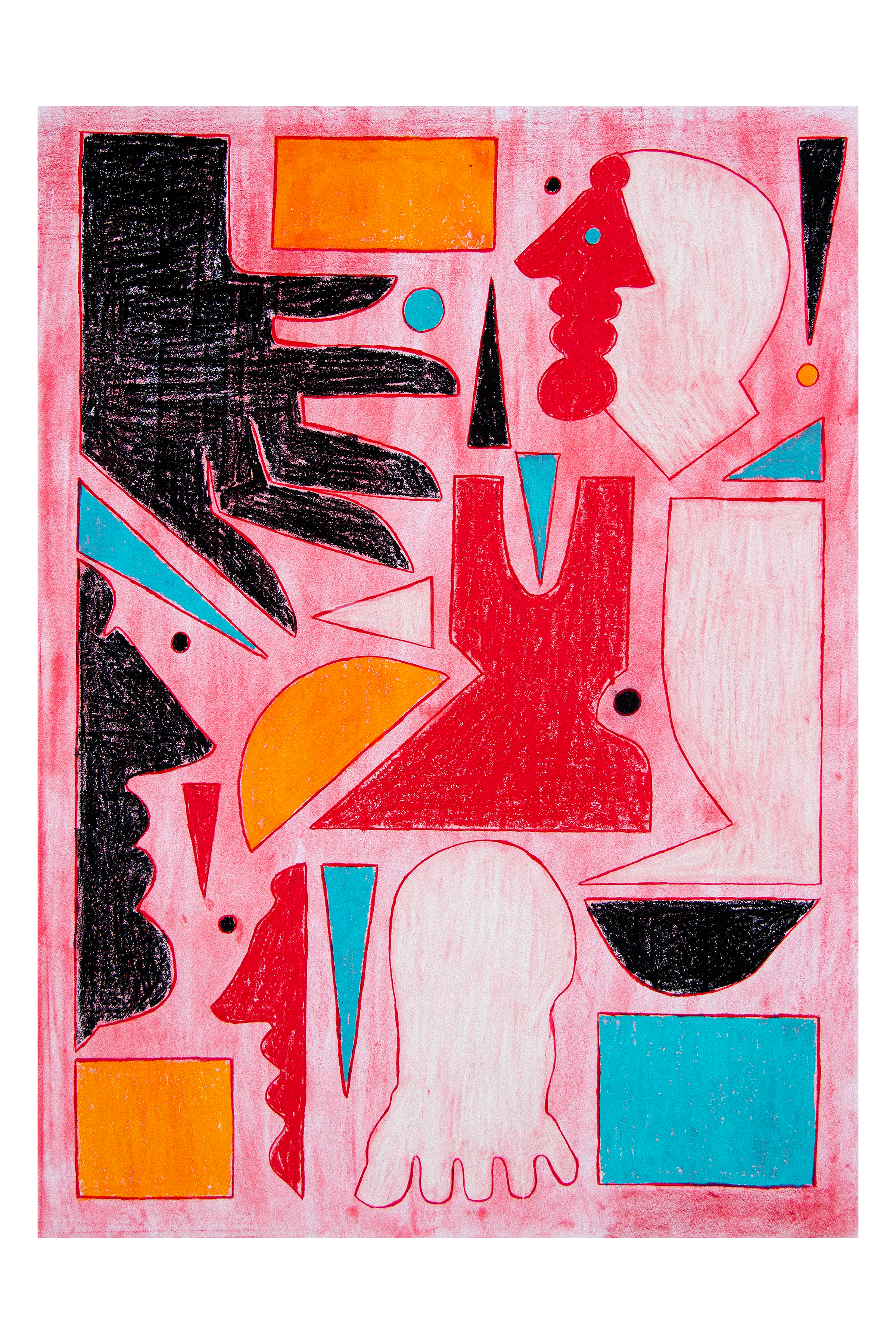 "The Deal," 2026, 22x30 Pastel on Paper