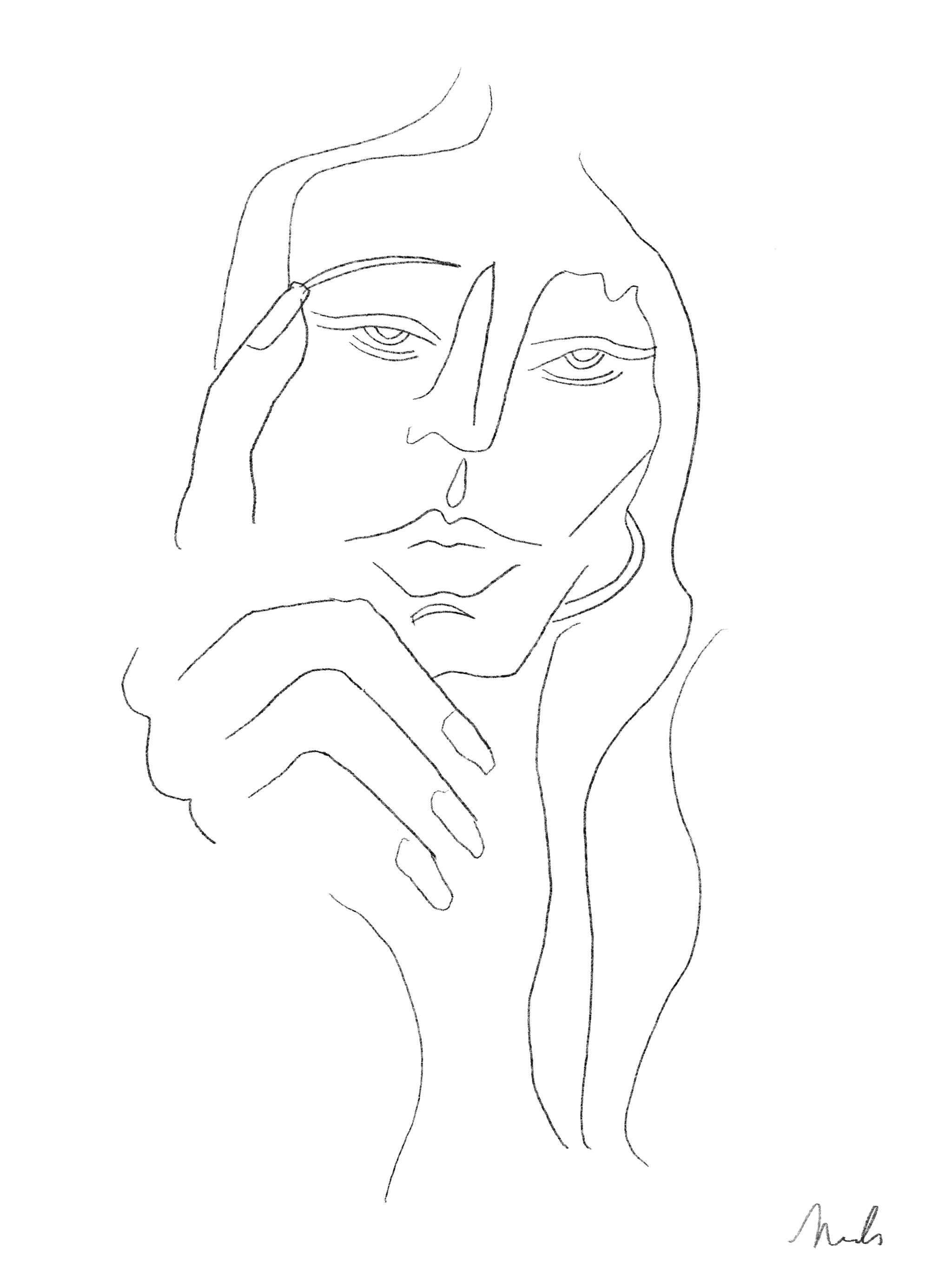 "Portrait I," Digital