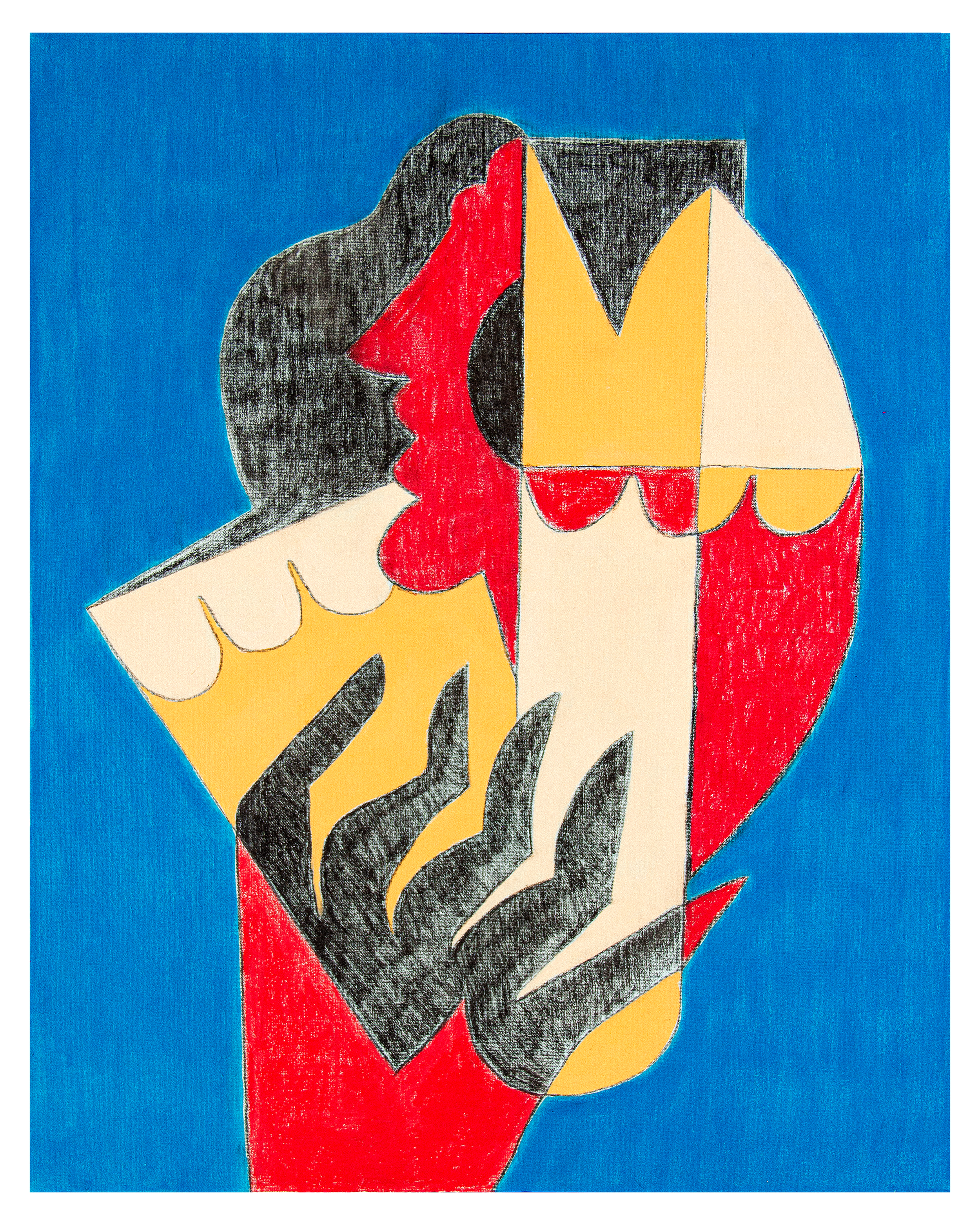 "Jester," 24x30 Acrylic/Pastel on Canvas