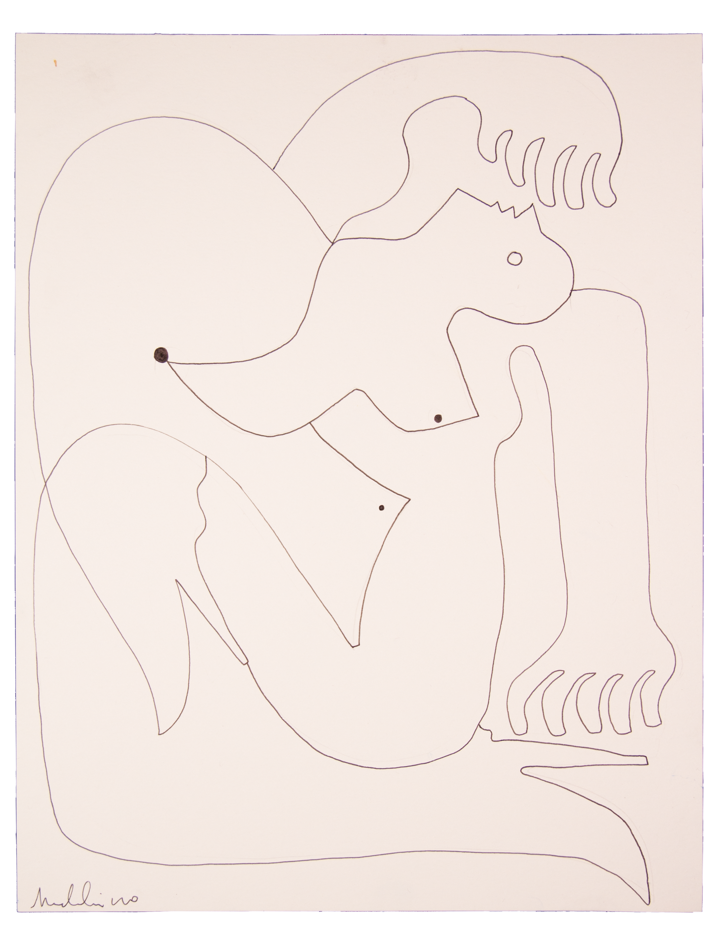 "On the Vine," 11x14 Pen on Paper