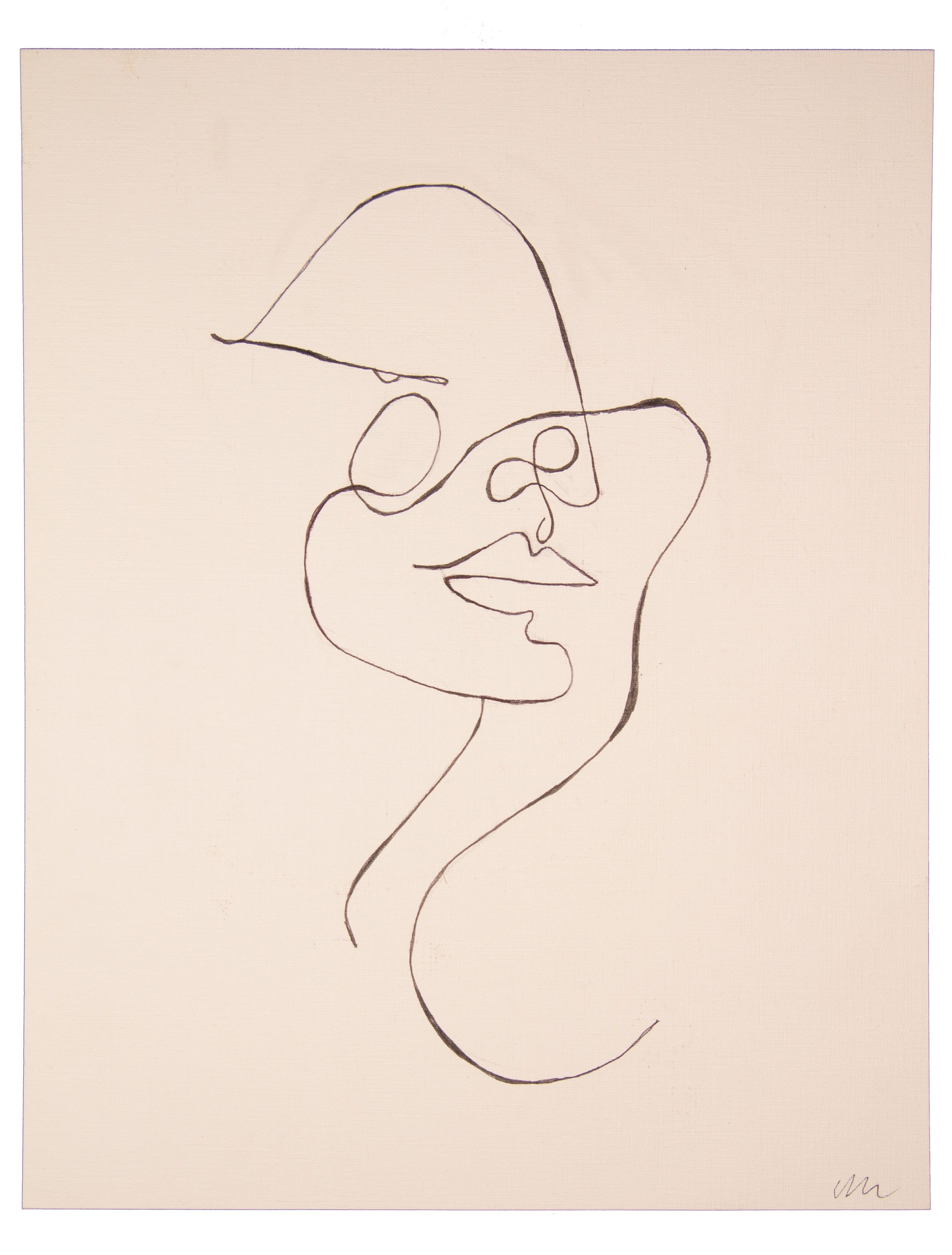 "Silver Dagger," 11x14 Pen on Paper