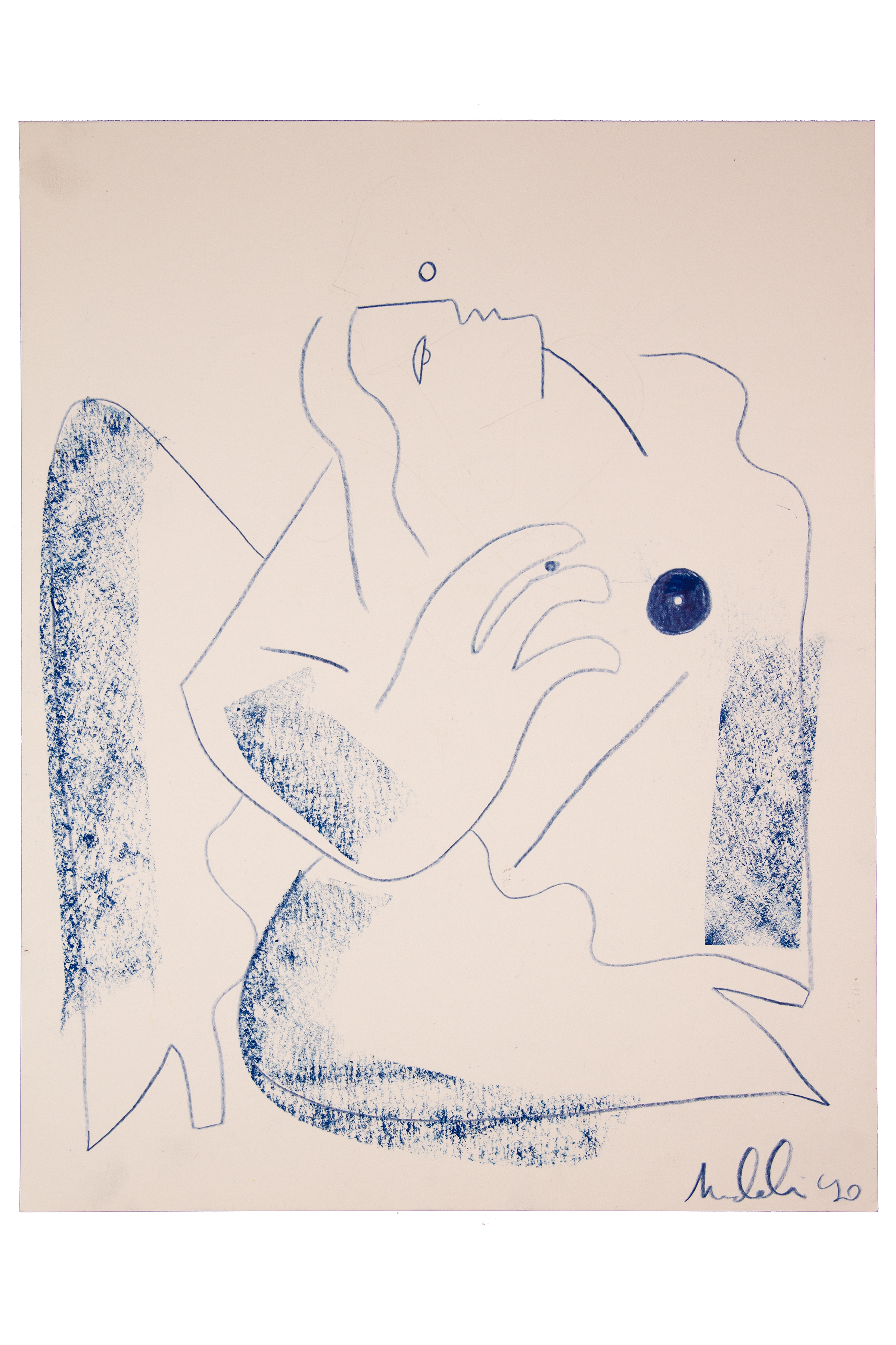 "Winter," 2020, 11x14 Pencil/Pastel on Paper