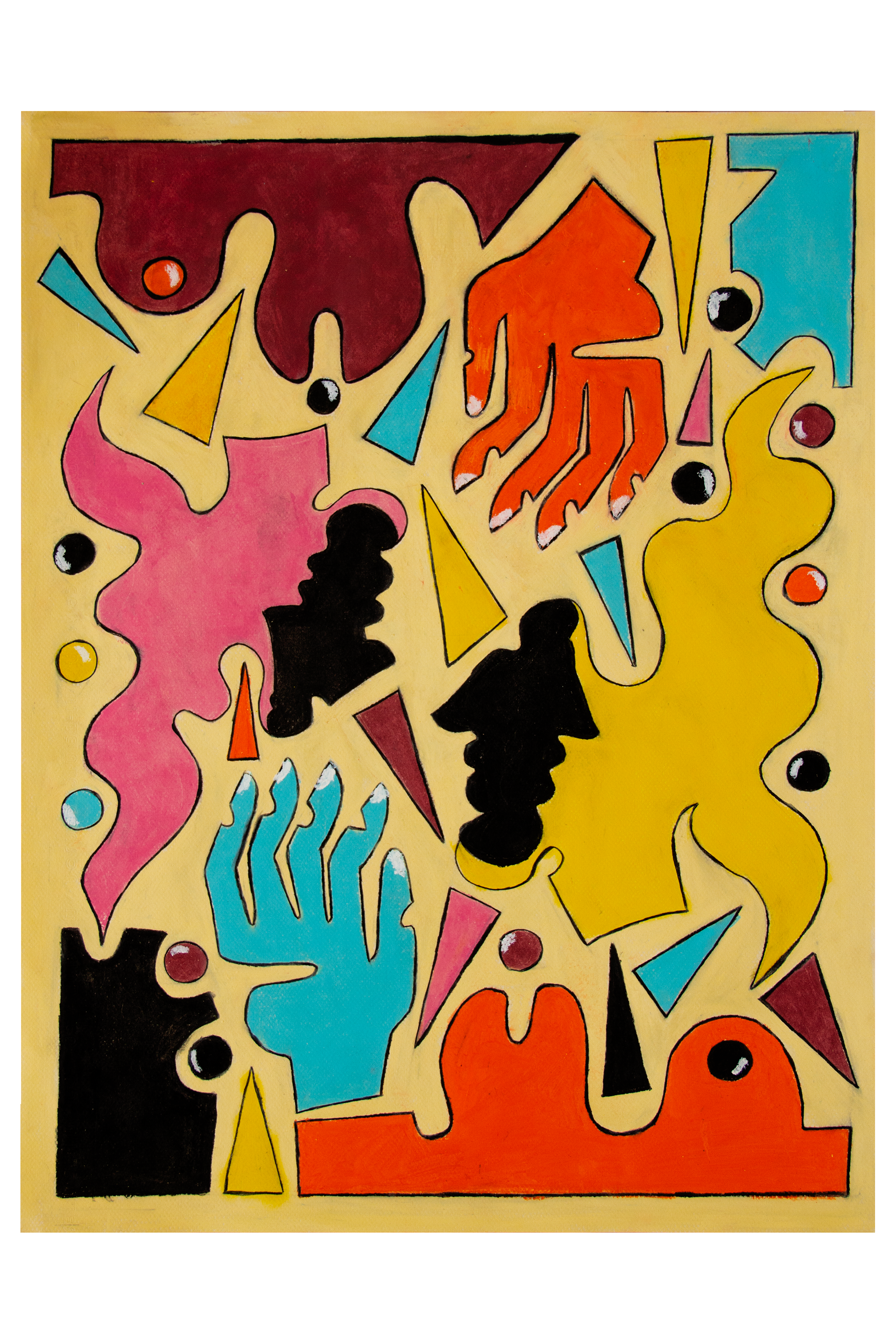 "Juggling," 2025, 19x24 Pastel on Paper