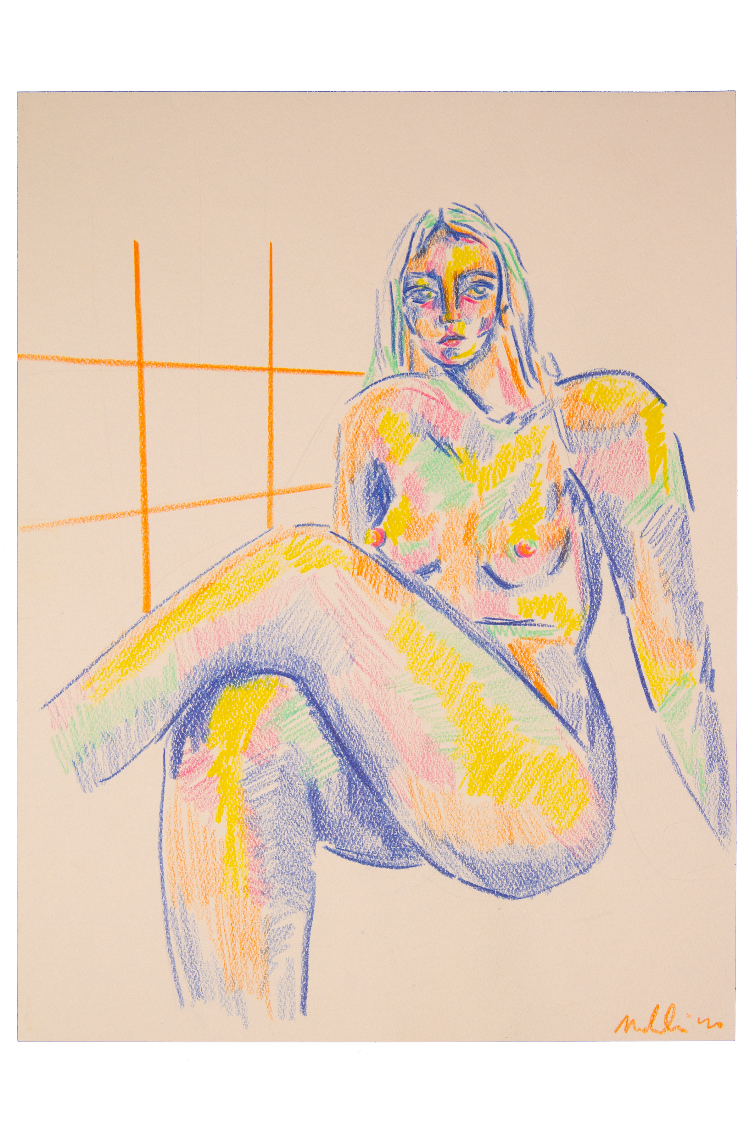 "Lover II," 2020, 9x12 Pencil on Paper