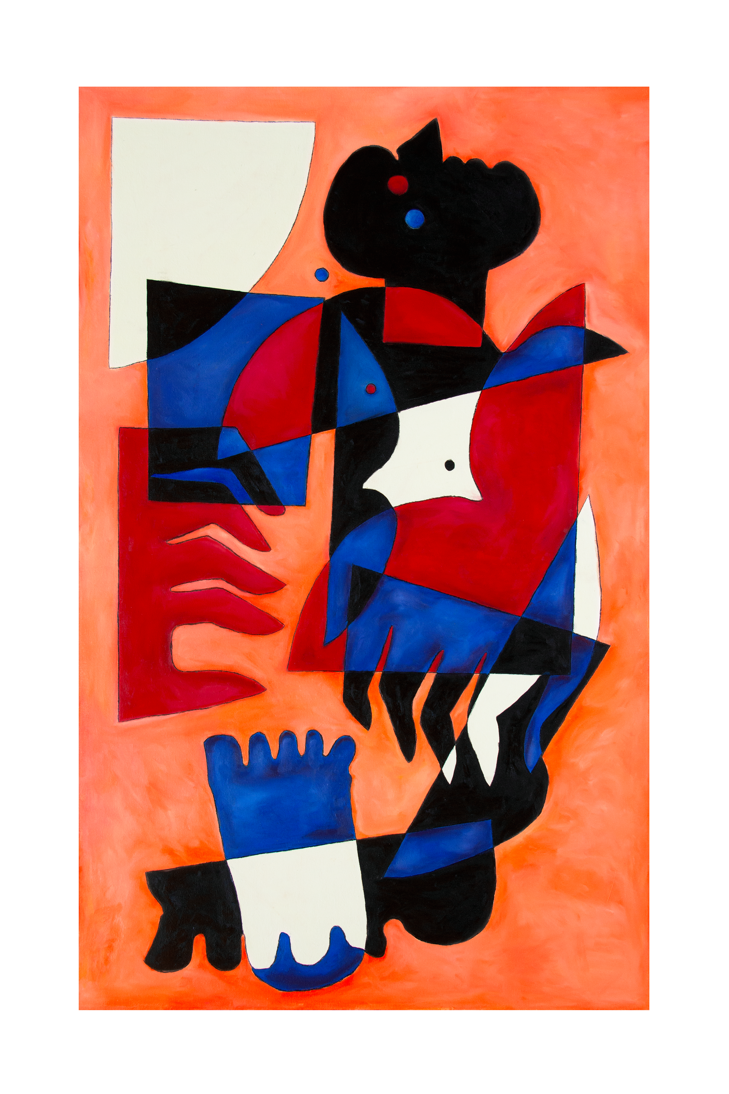 "where would you like me," 2026, 30x48 Acrylic/Oil Pastel on Canvas