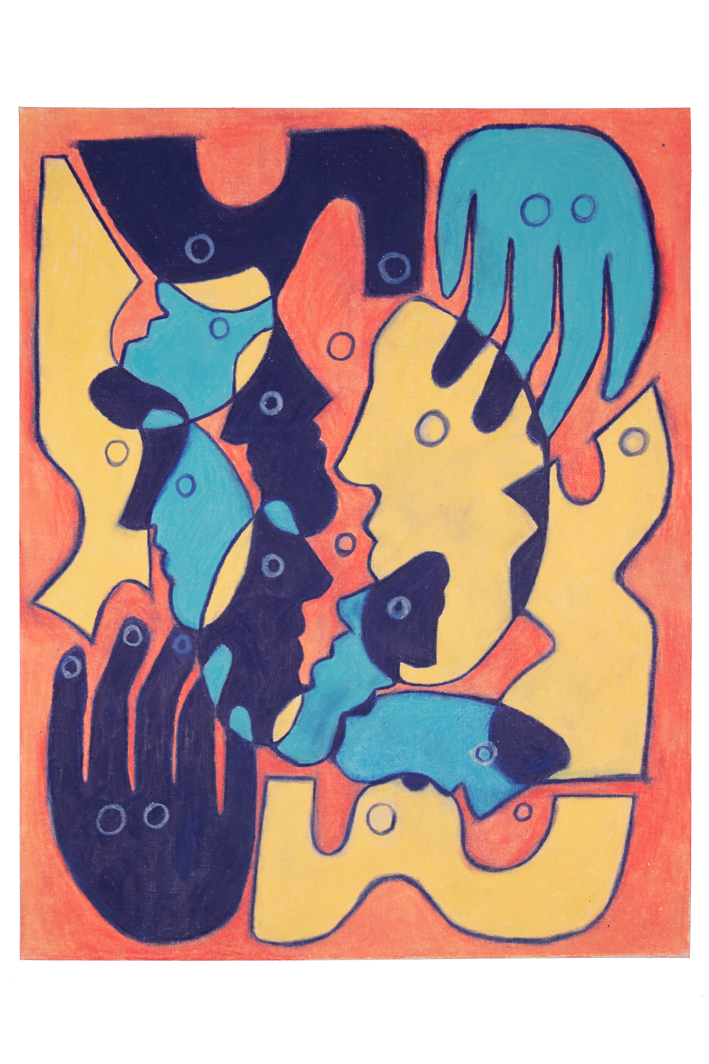 "Sorry Just Saw This," 2025, 11x14 Pastel on Paper