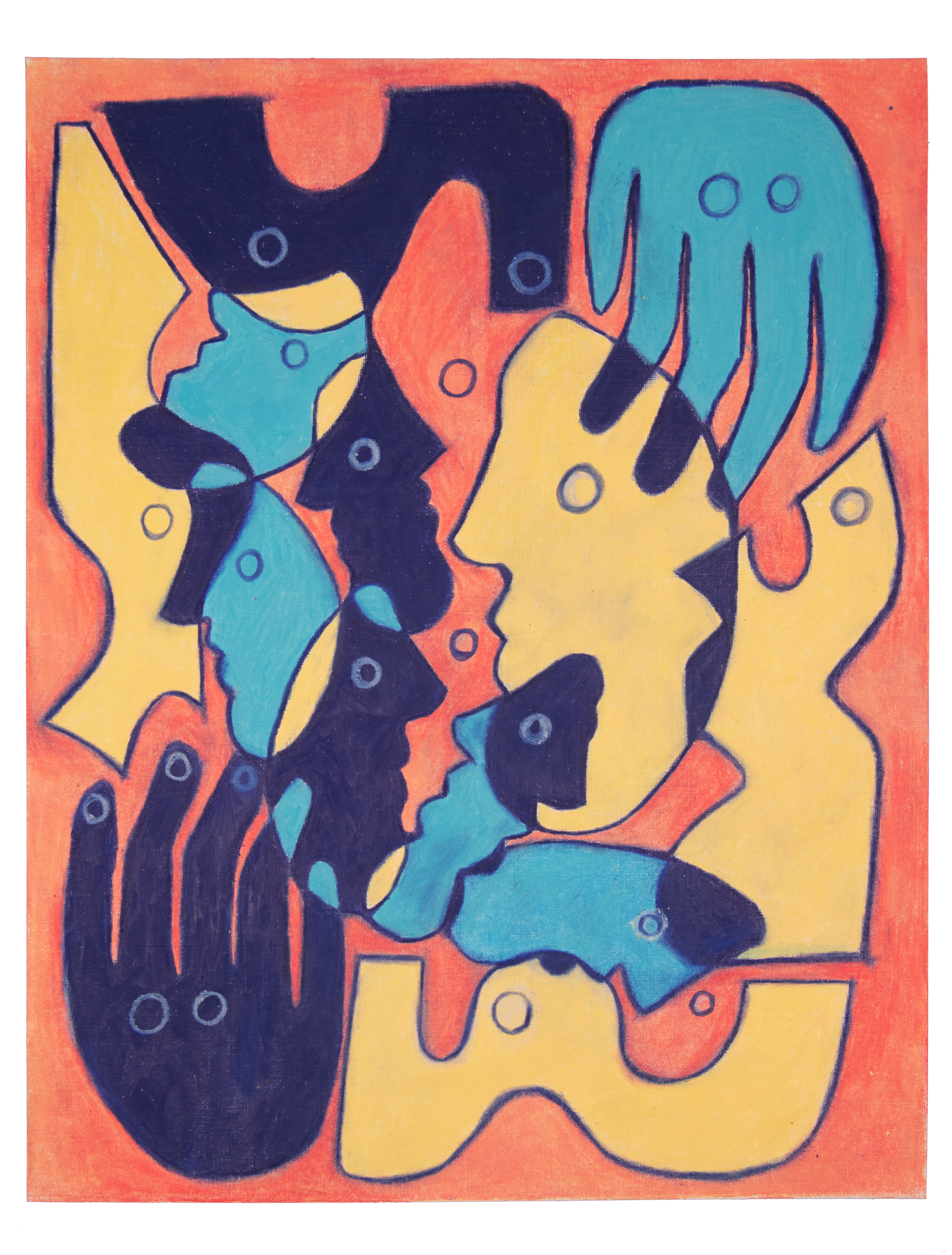 "Sorry, Just Saw This," 12x16 Pastel on Paper