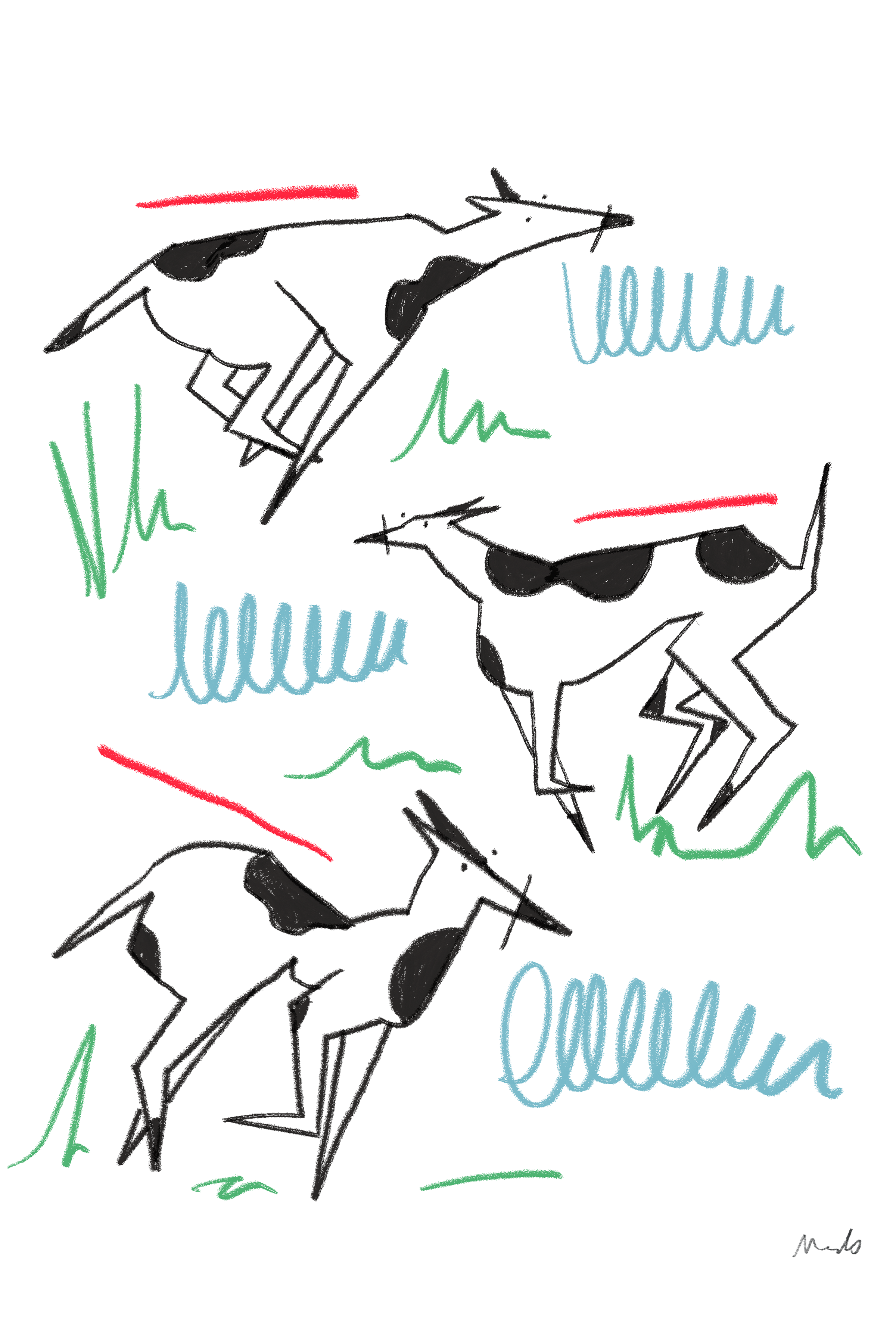 "Dogs IV," 2025, Digital