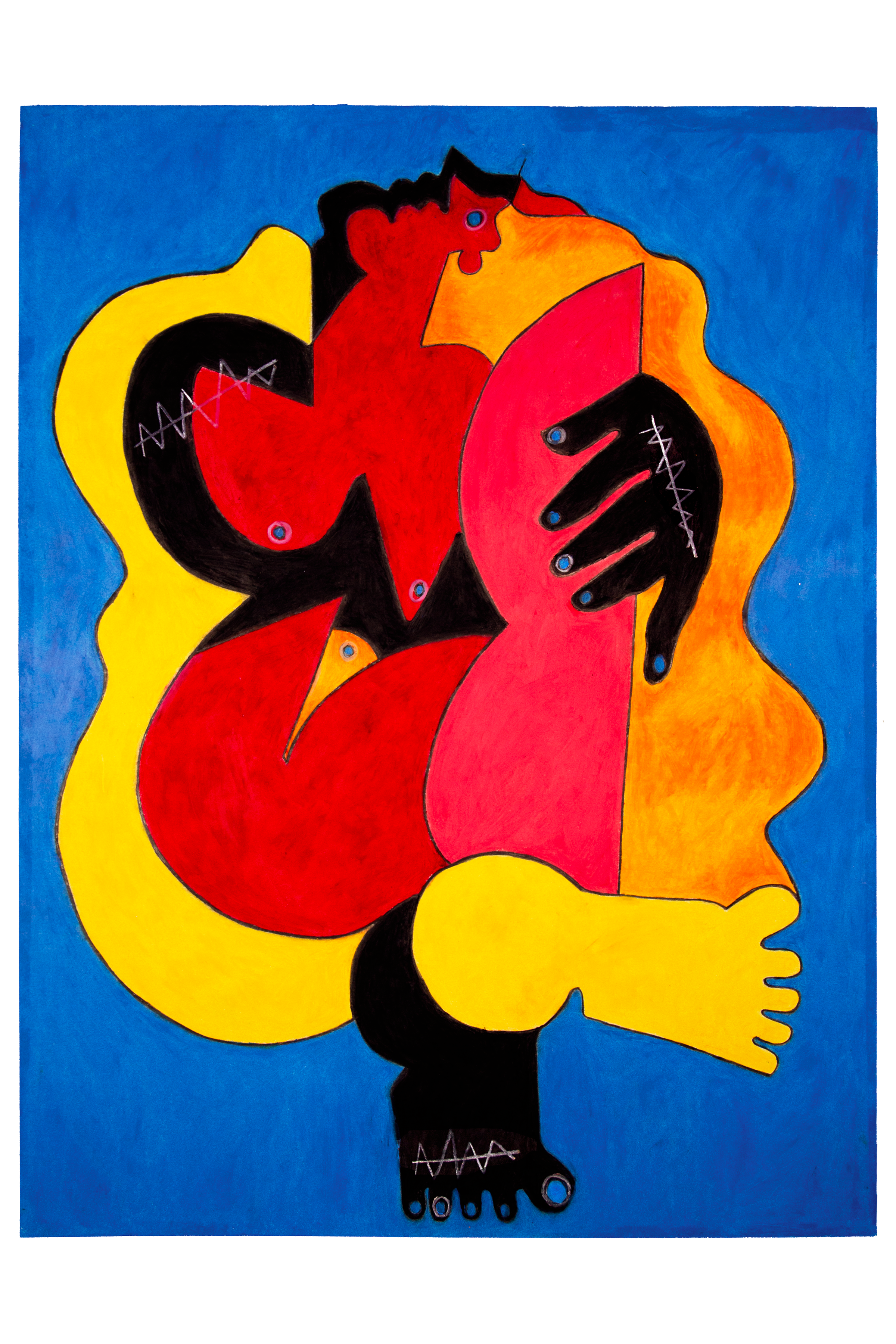 "Perhaps the World Ends Here," 2025, 18x24 Pastel on Canvas Paper