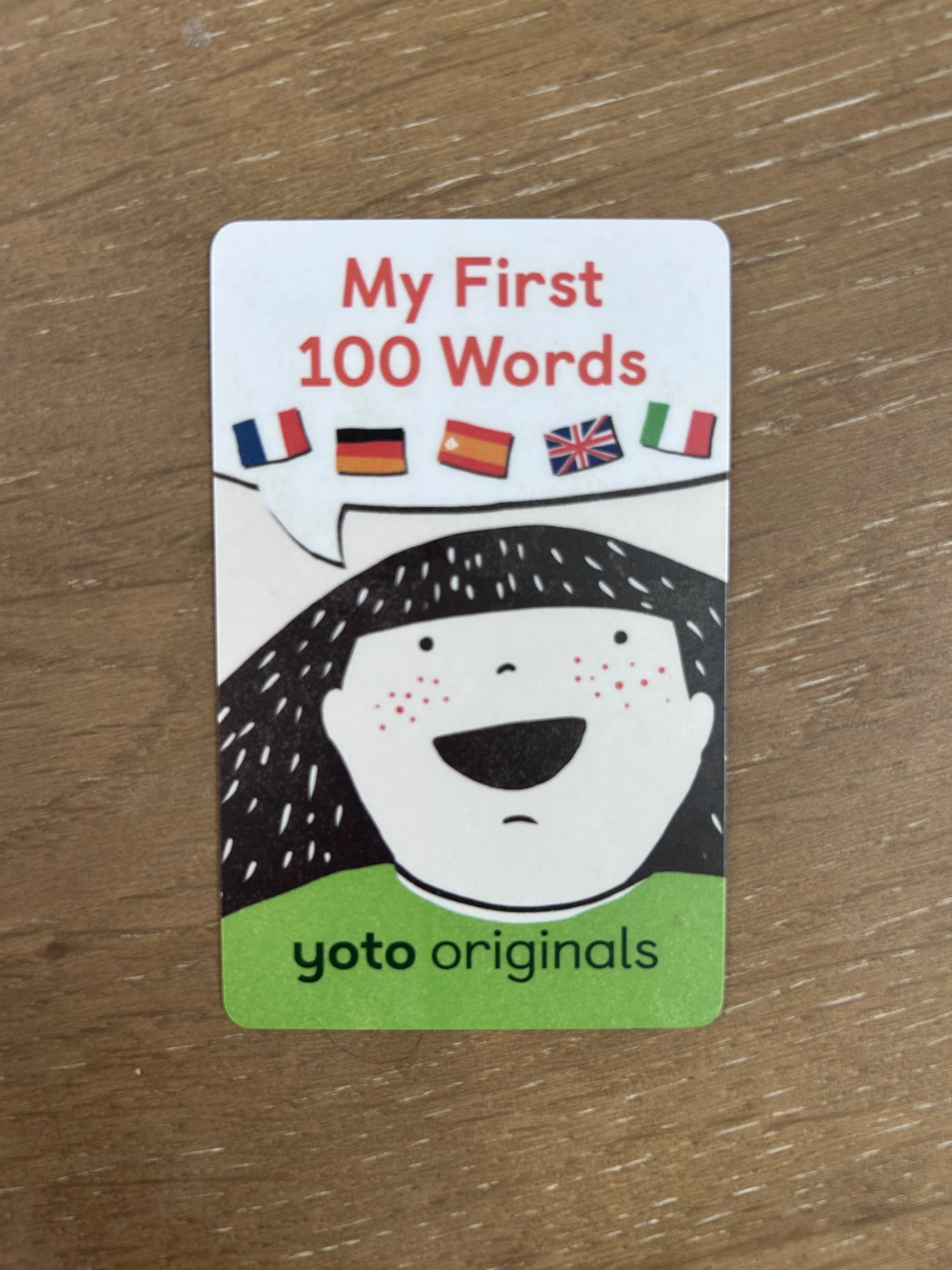 My First 100 Words Yoto Card