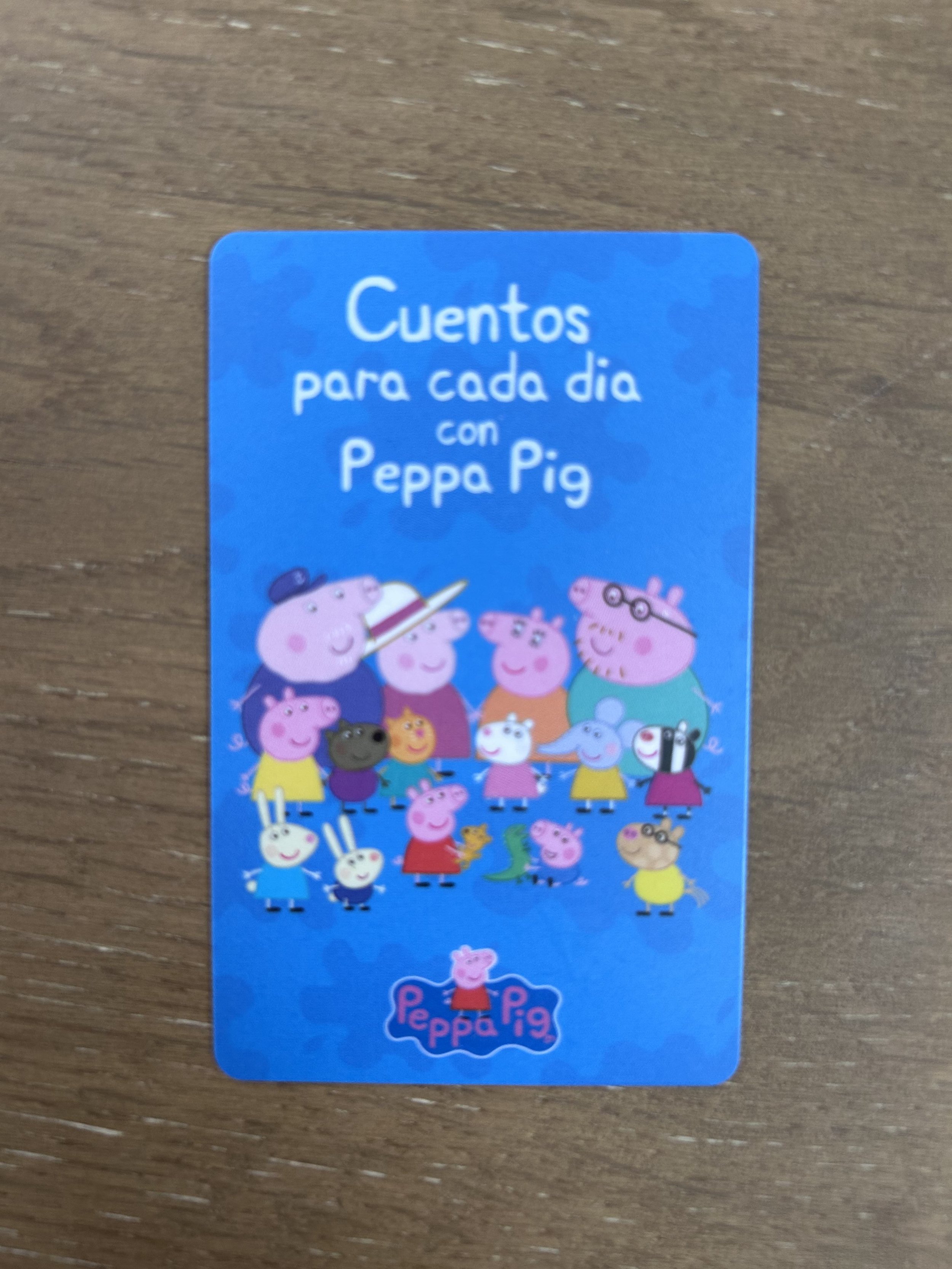Cuestos para cada dia con Peppa Pig Yoto Card