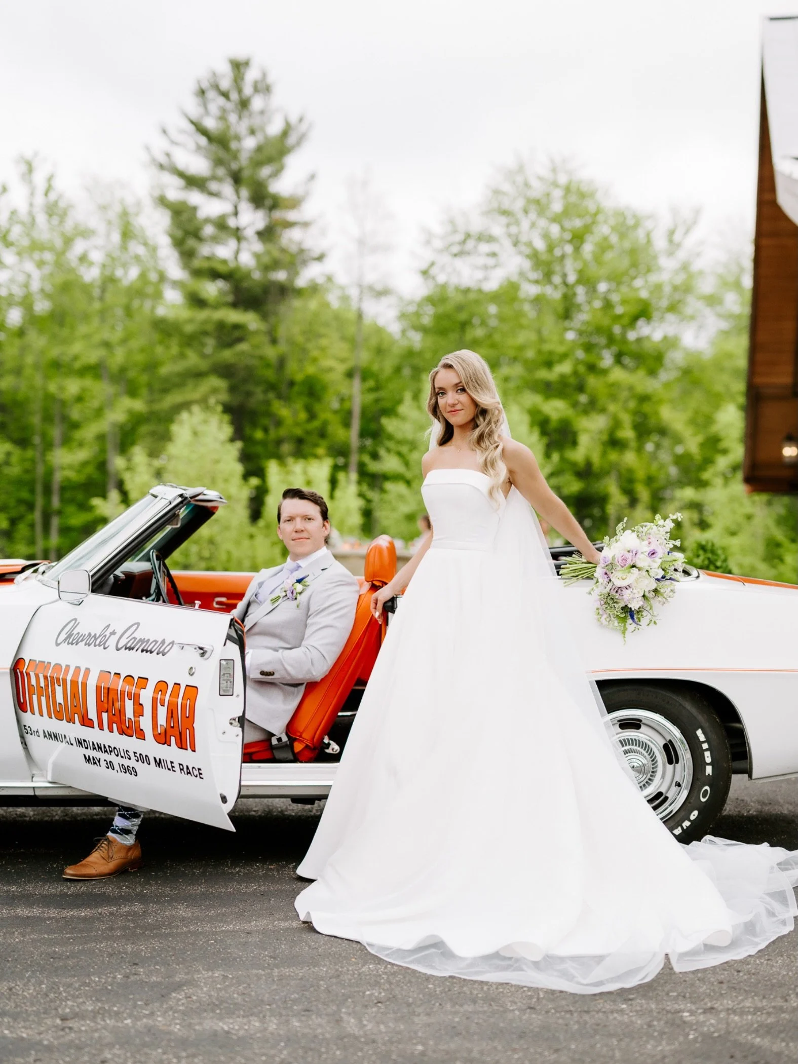 RACHEL + WILL SCHACKMUTH 5.23.26!!!

An absolutely stunning wedding day in South Haven on Memorial Day weekend with the best people. These two have been together FOREVERRRR so it was about time they tied the not!!!
 Rachel rode up to the ceremony in 