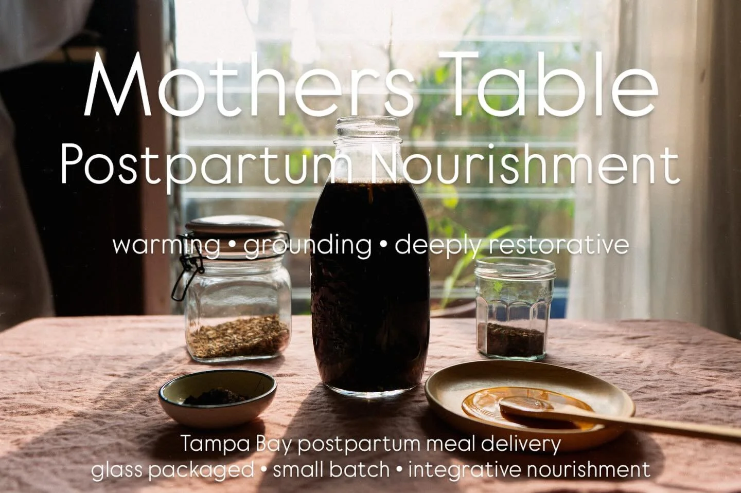 Warm &amp; nutrient dense meals for the fourth trimester. Mother&rsquo;s Table menus are designed to support postpartum recovery through warmth, digestibility, mineral replenishment, protein, healthy fats, and nervous system nourishment.

Every menu 