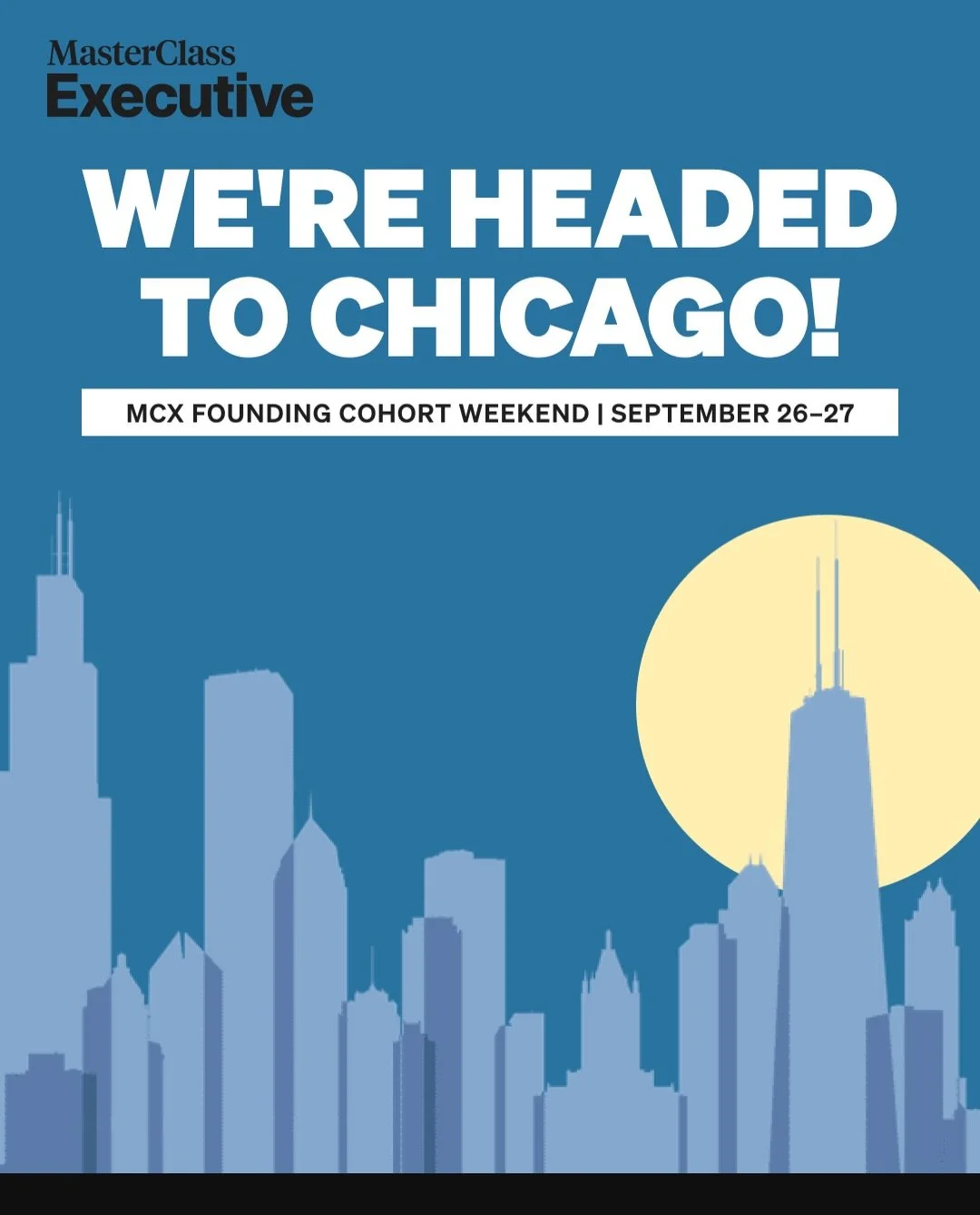 Excited to join the @masterclass Executive Team in Chicago for the MCX Booth Weekend!

Looking forward to meeting everyone in person, participating in great sessions, and making connections.