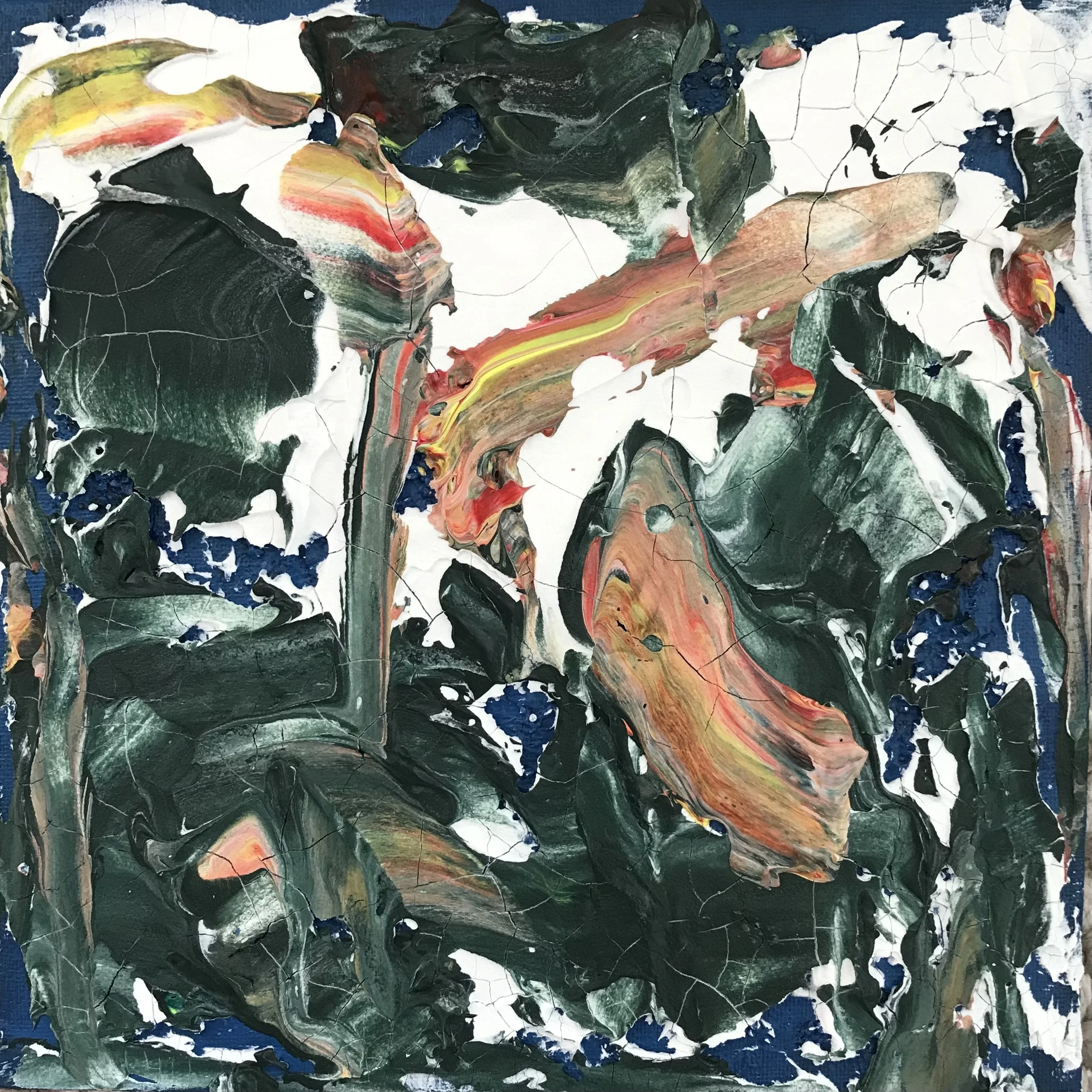 Image of colorful thick painting