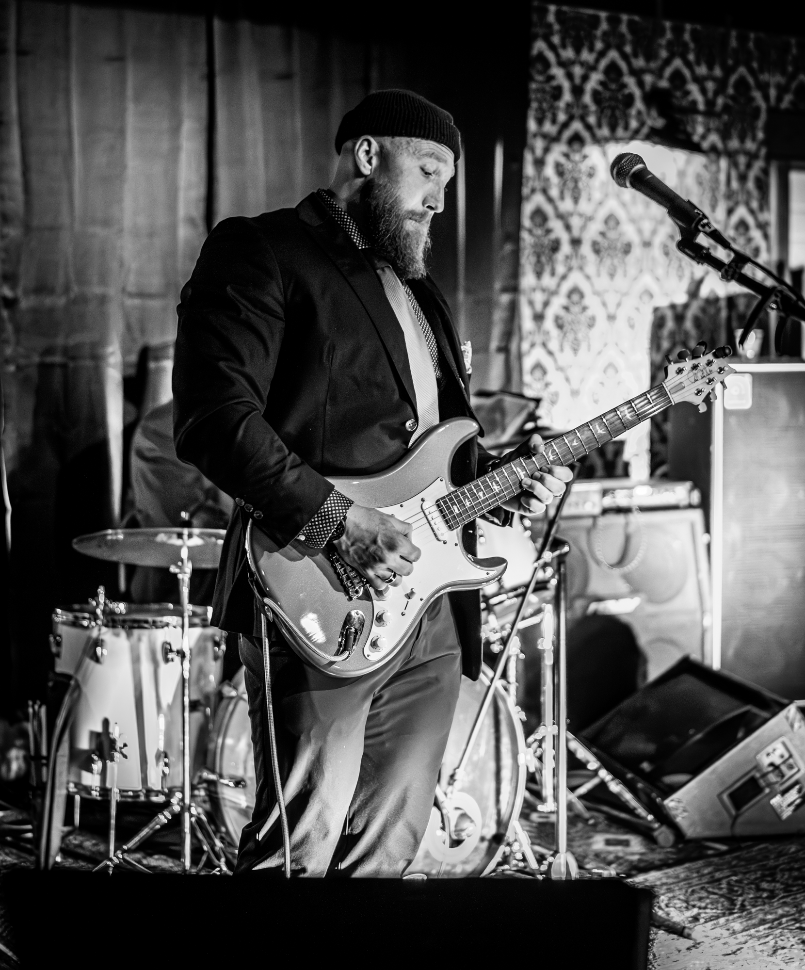 Skinny Luke Playing Guitar at Cassie's Steakhouse in Cody, WY