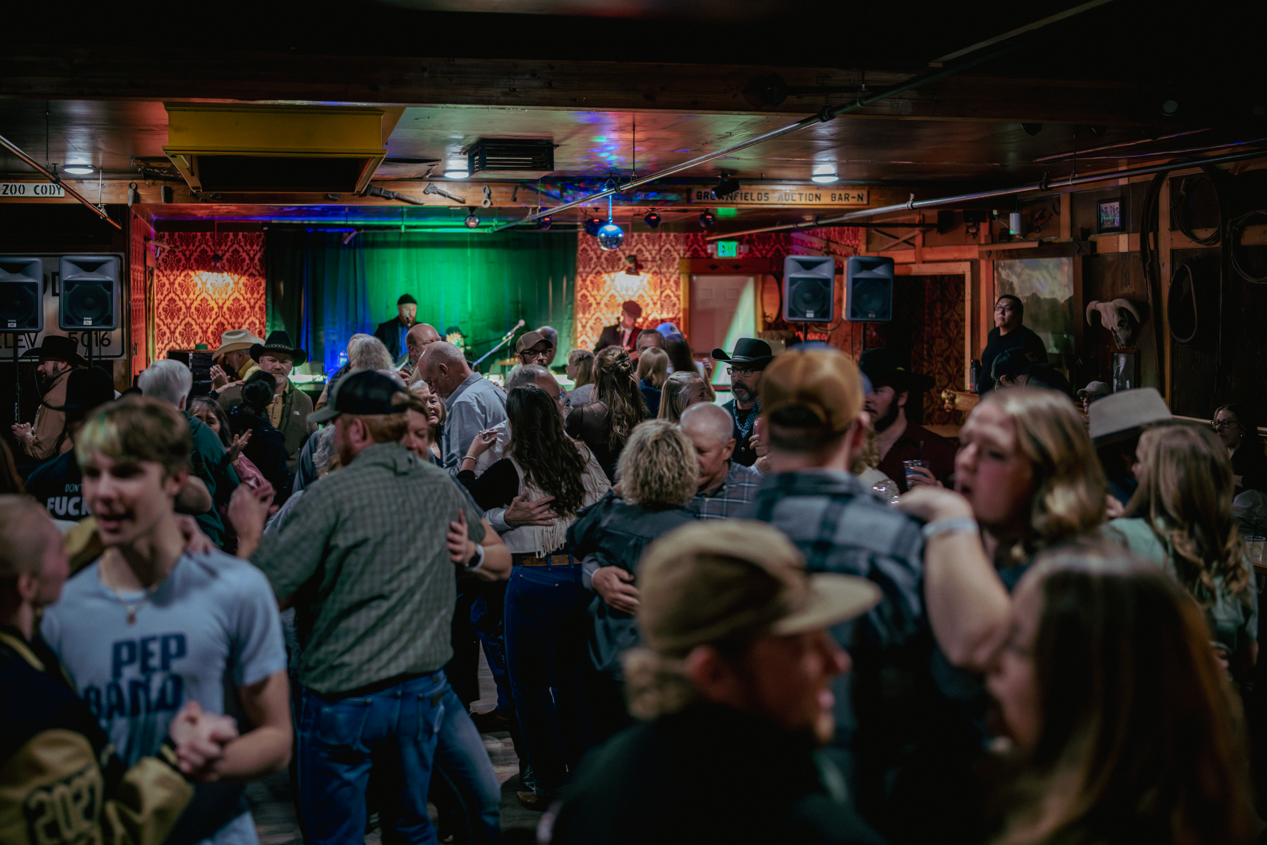 Dancing at Cassie's Steakhouse in Cody, Wyoming
