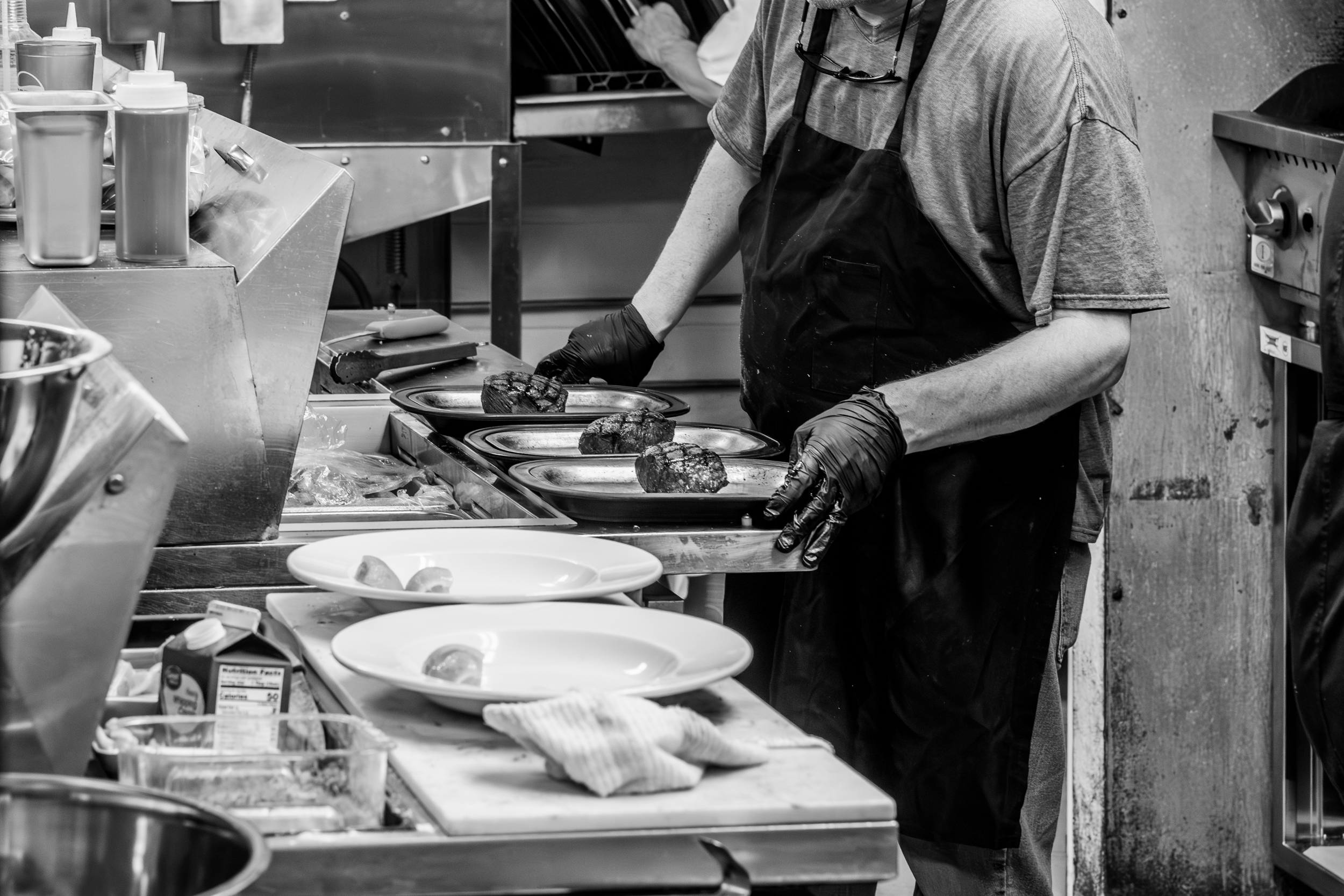 Cooking up Steaks in Cody, WY at Cassie's Steakhouse